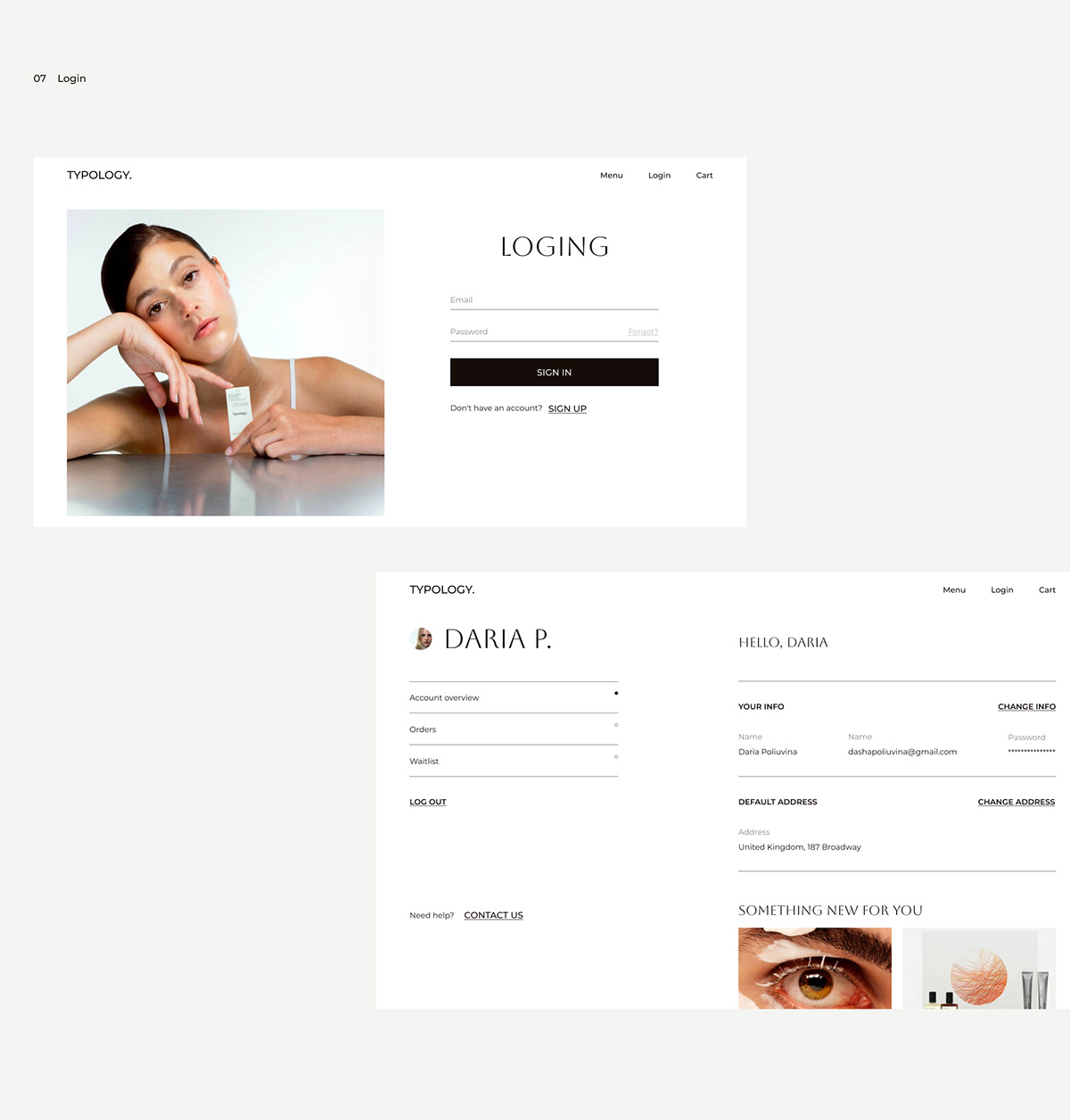 Cosmetic store webdesign e-commerce — Изображение №7 — Интерфейсы на Dprofile