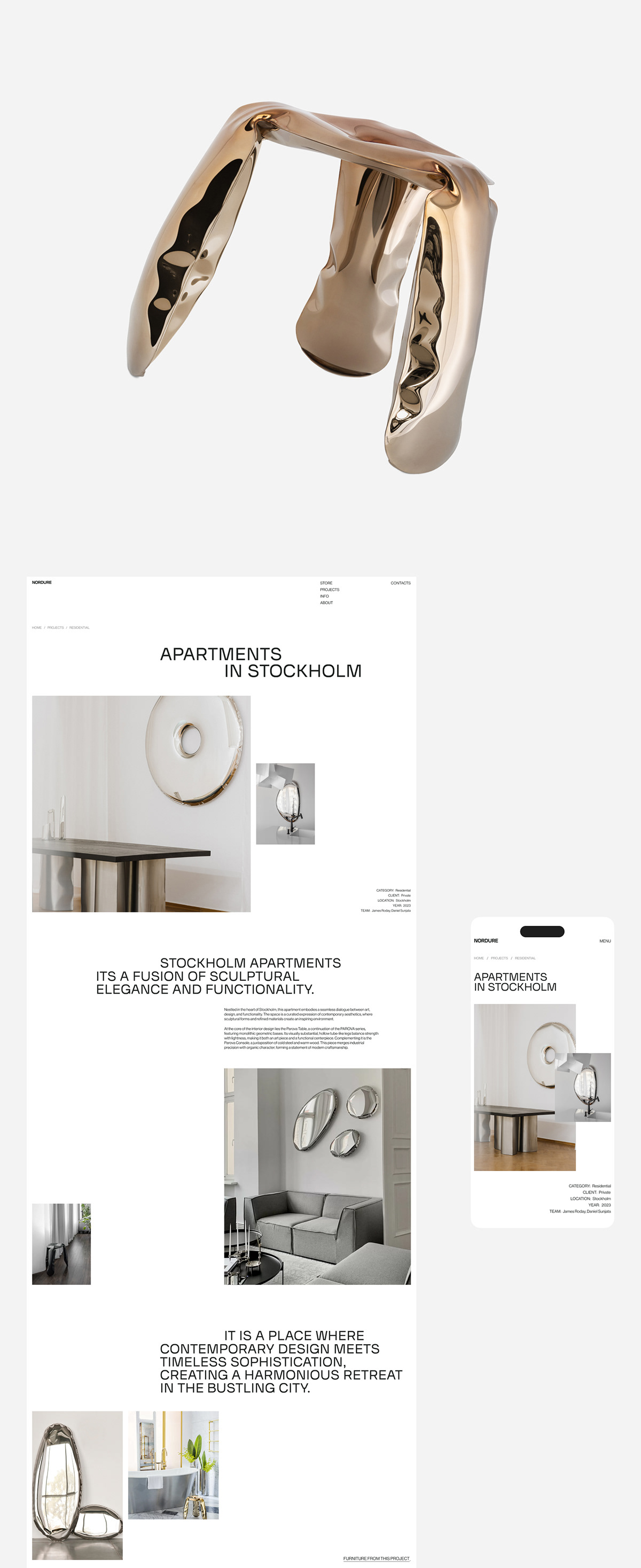 Furniture studio Website Design — Изображение №6 — Интерфейсы на Dprofile