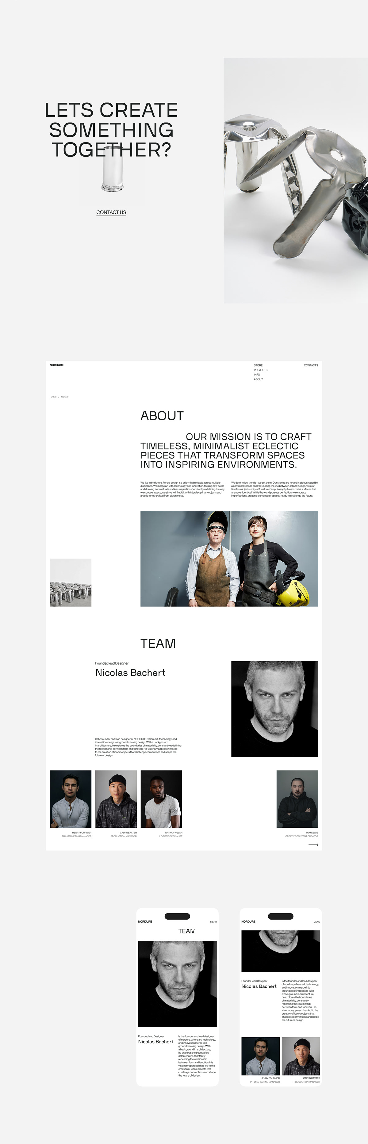Furniture studio Website Design — Изображение №7 — Интерфейсы на Dprofile