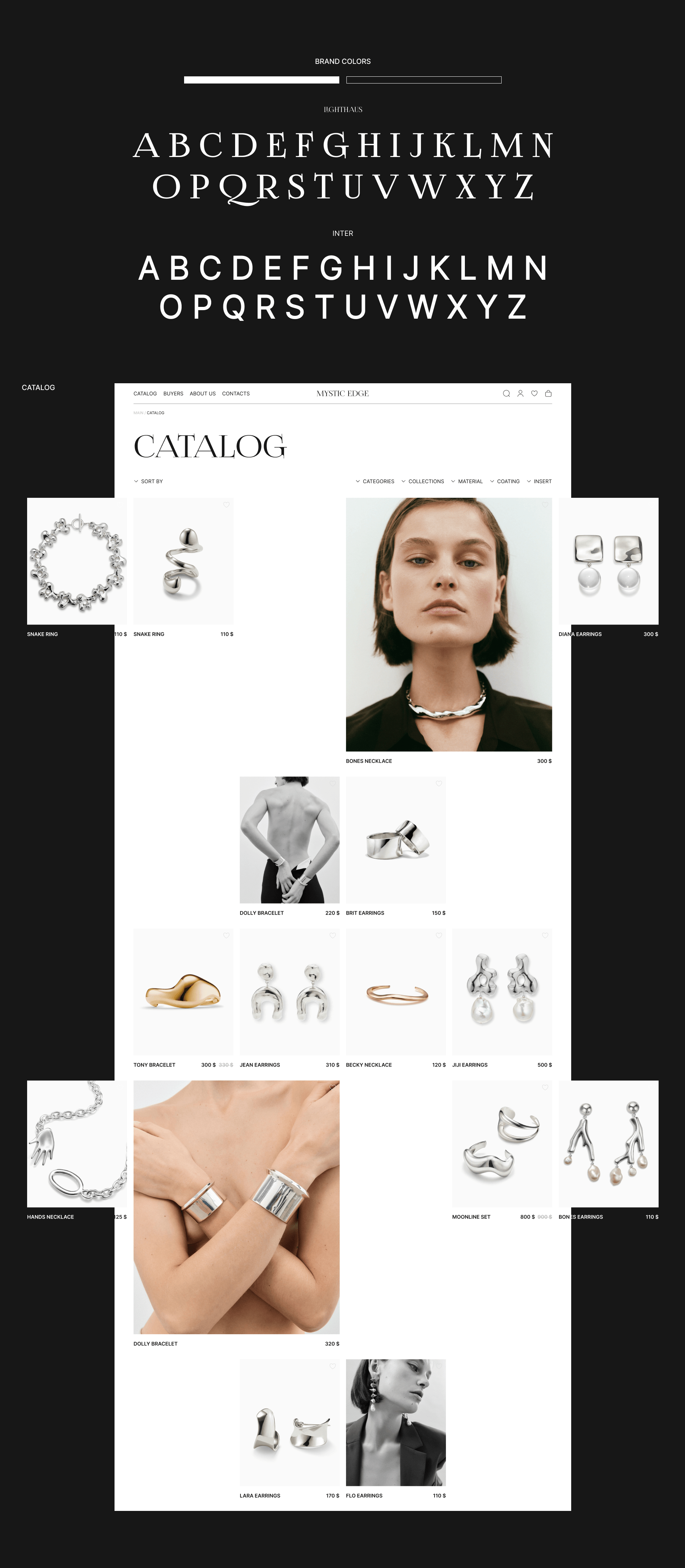 MYSTIC EDGE JEWELRY STORE | UI/UX DESIGN — Изображение №7 — Интерфейсы на Dprofile