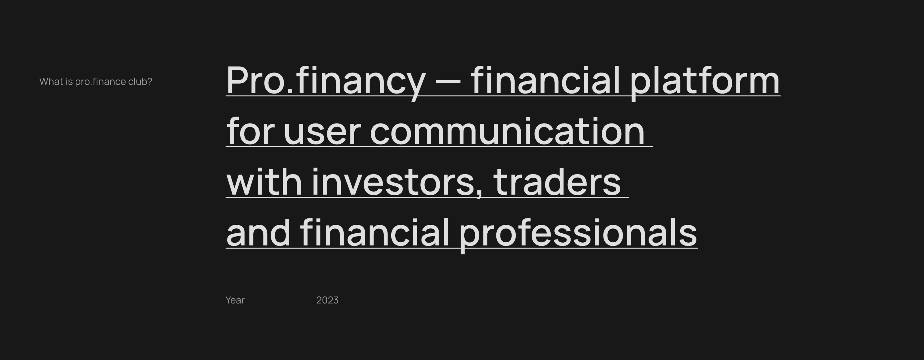 Pro.finansy Club | Веб-сайт — Изображение №2 — Интерфейсы на Dprofile