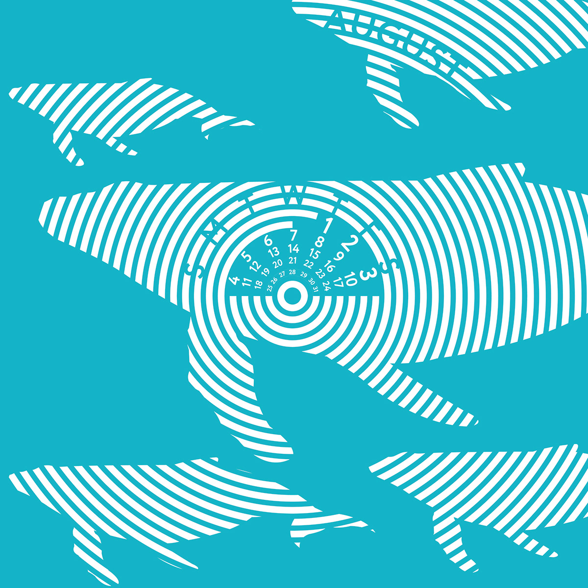 Календарь Sea Life Pattern — Изображение №16 — Иллюстрация, Графика на Dprofile