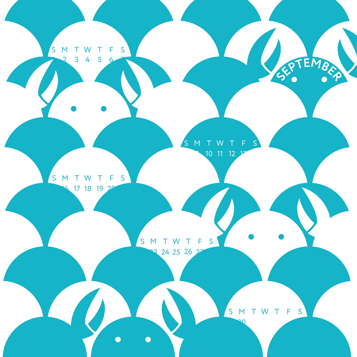 Календарь Sea Life Pattern — Изображение №17 — Иллюстрация, Графика на Dprofile