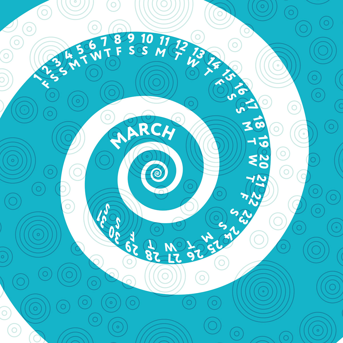Календарь Sea Life Pattern — Изображение №11 — Иллюстрация, Графика на Dprofile