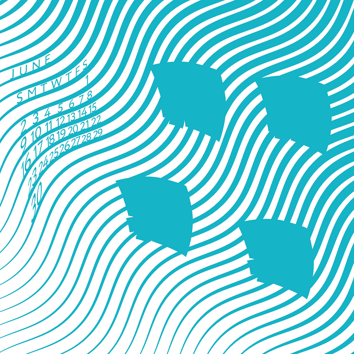 Календарь Sea Life Pattern — Изображение №14 — Иллюстрация, Графика на Dprofile