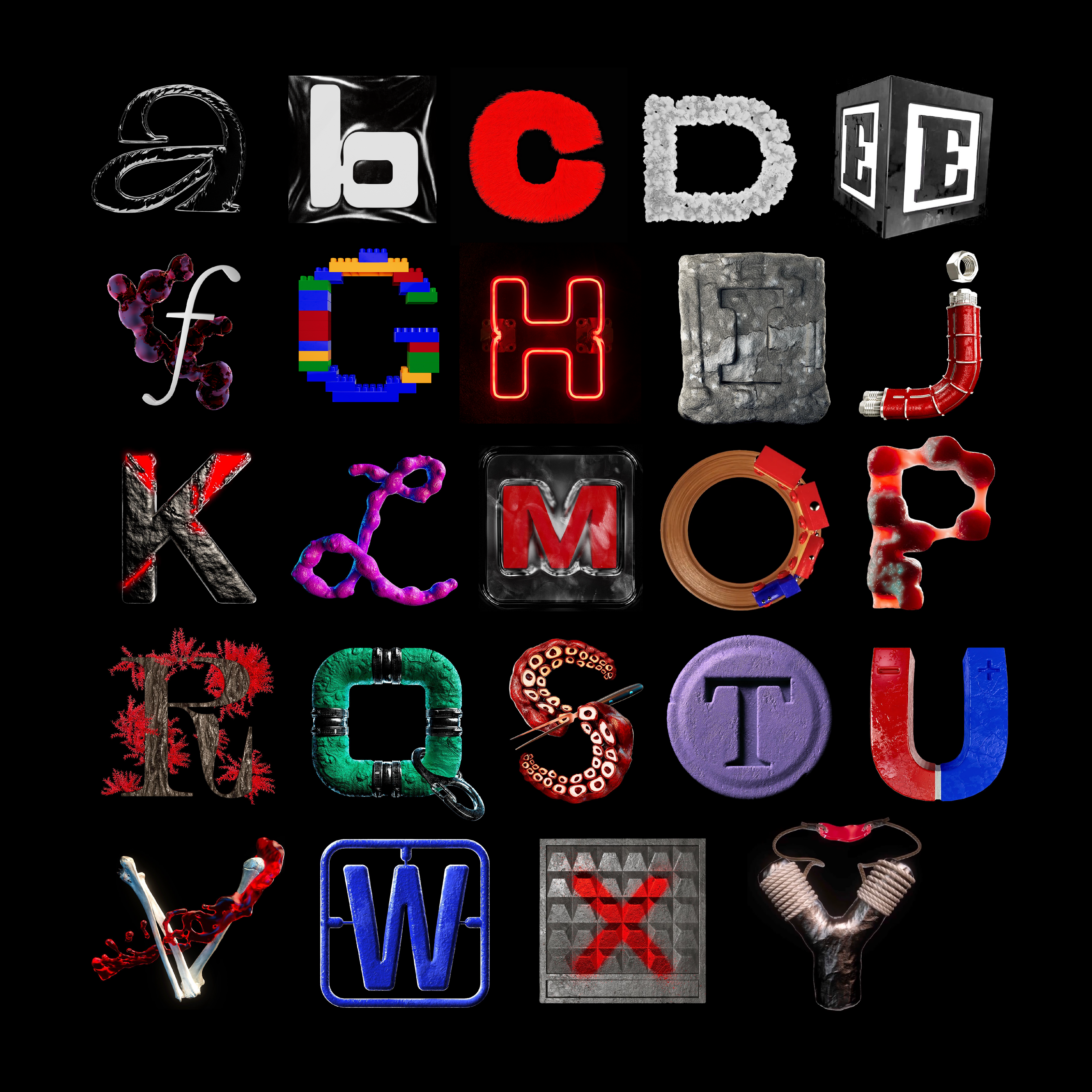 36 days of type — 3D illustration — Изображение №1 — Иллюстрация, 3D на Dprofile