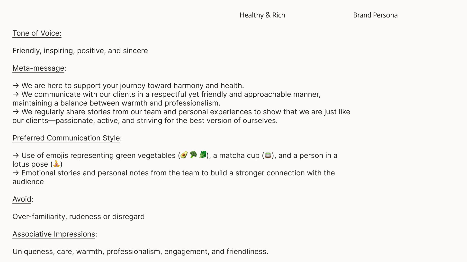 Healthy & Rich Brandbook — Изображение №3 — Брендинг, Маркетинг на Dprofile