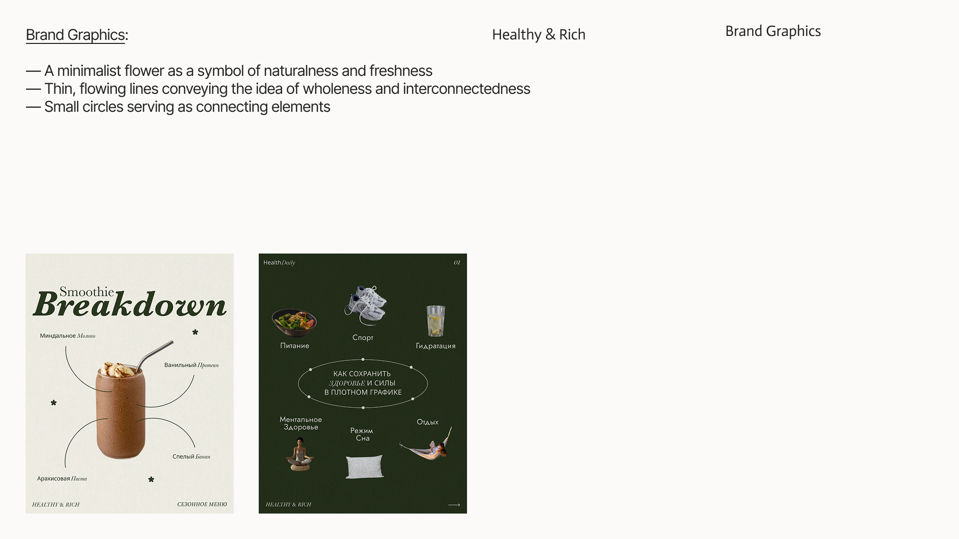 Healthy & Rich Brandbook — Изображение №28 — Брендинг, Маркетинг на Dprofile