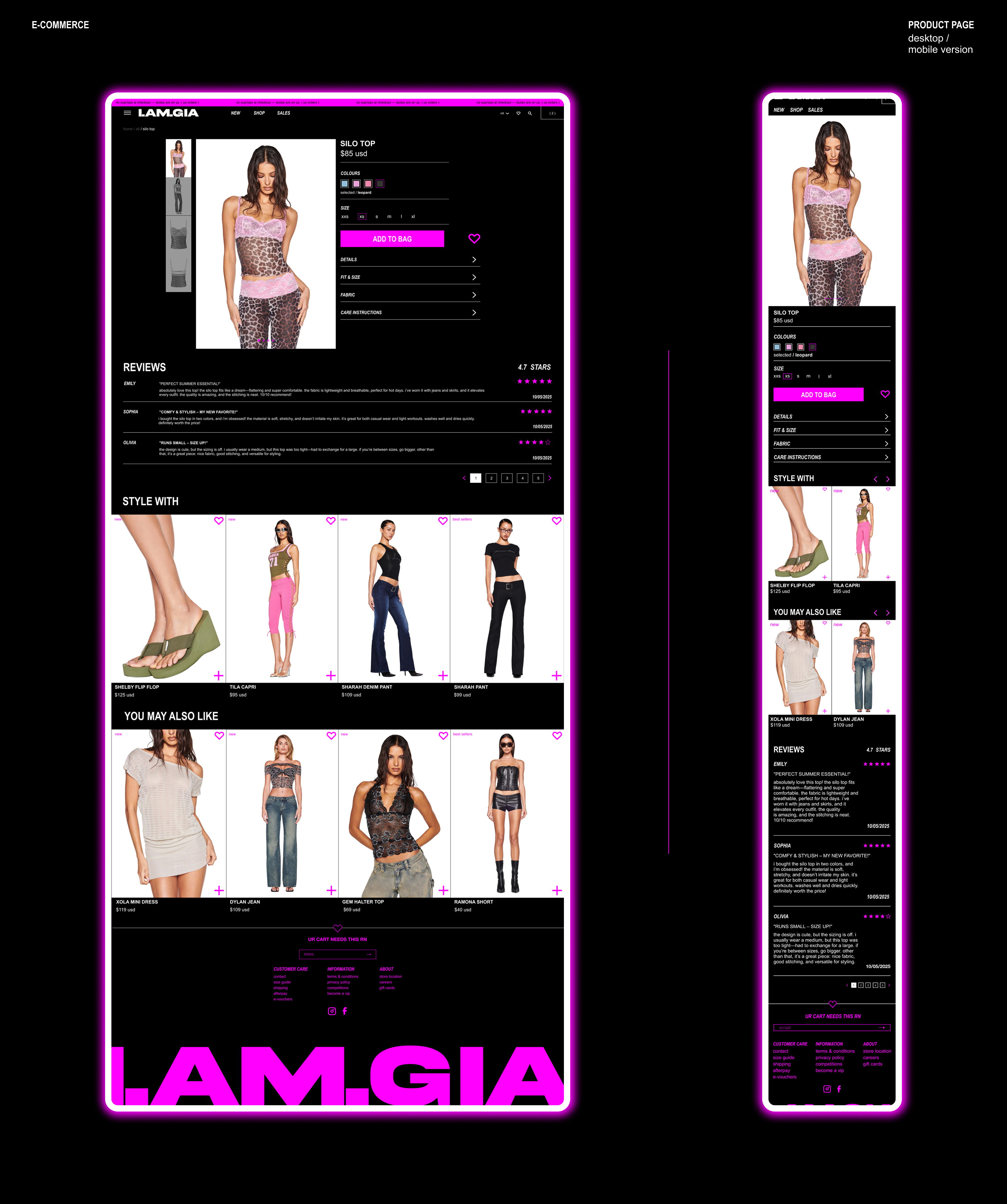 I.AM.GIA — E-commerce Website Redesign — Изображение №8 — Интерфейсы на Dprofile