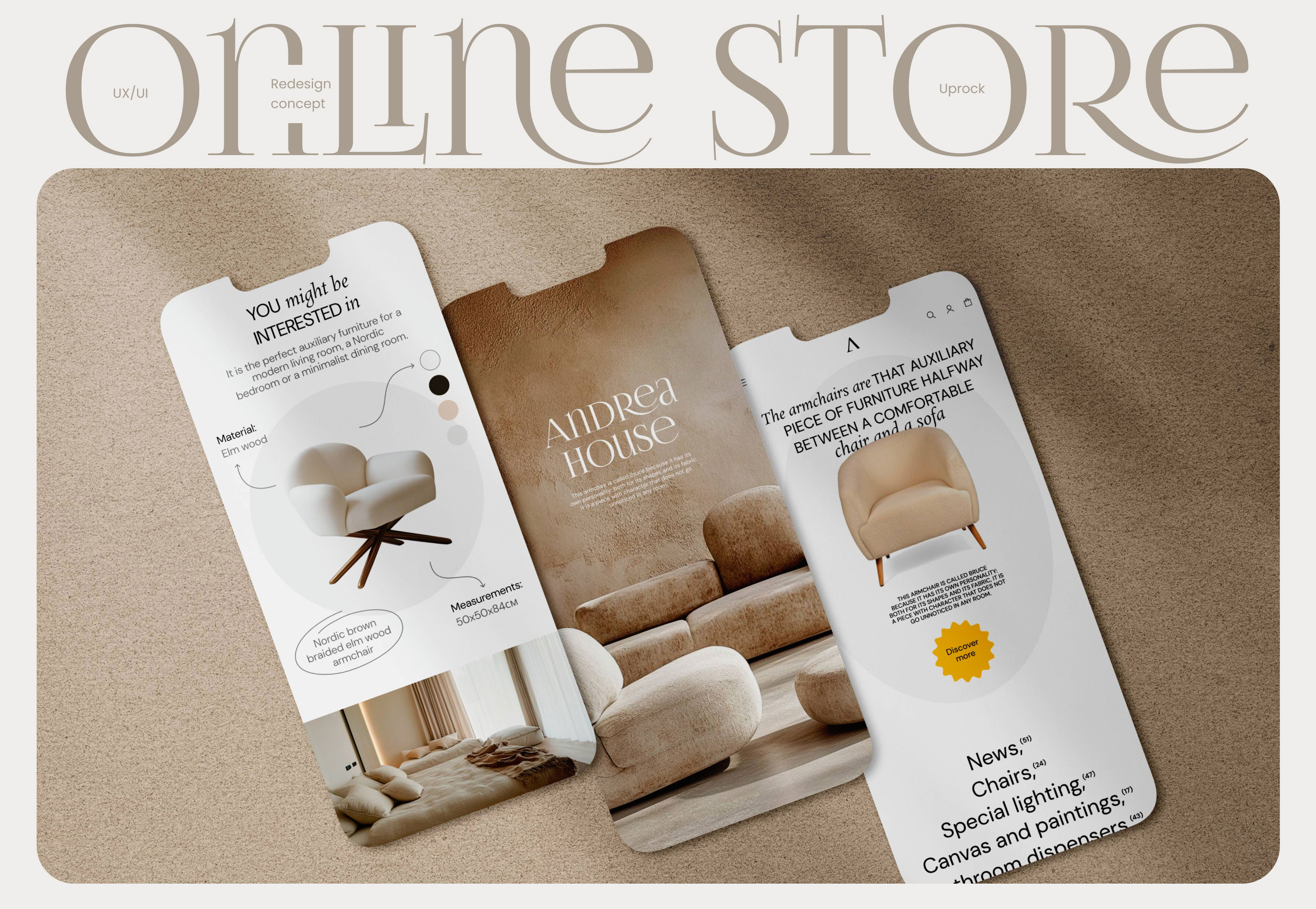 Online Store-Andea House — Изображение №1 — Интерфейсы, Графика на Dprofile