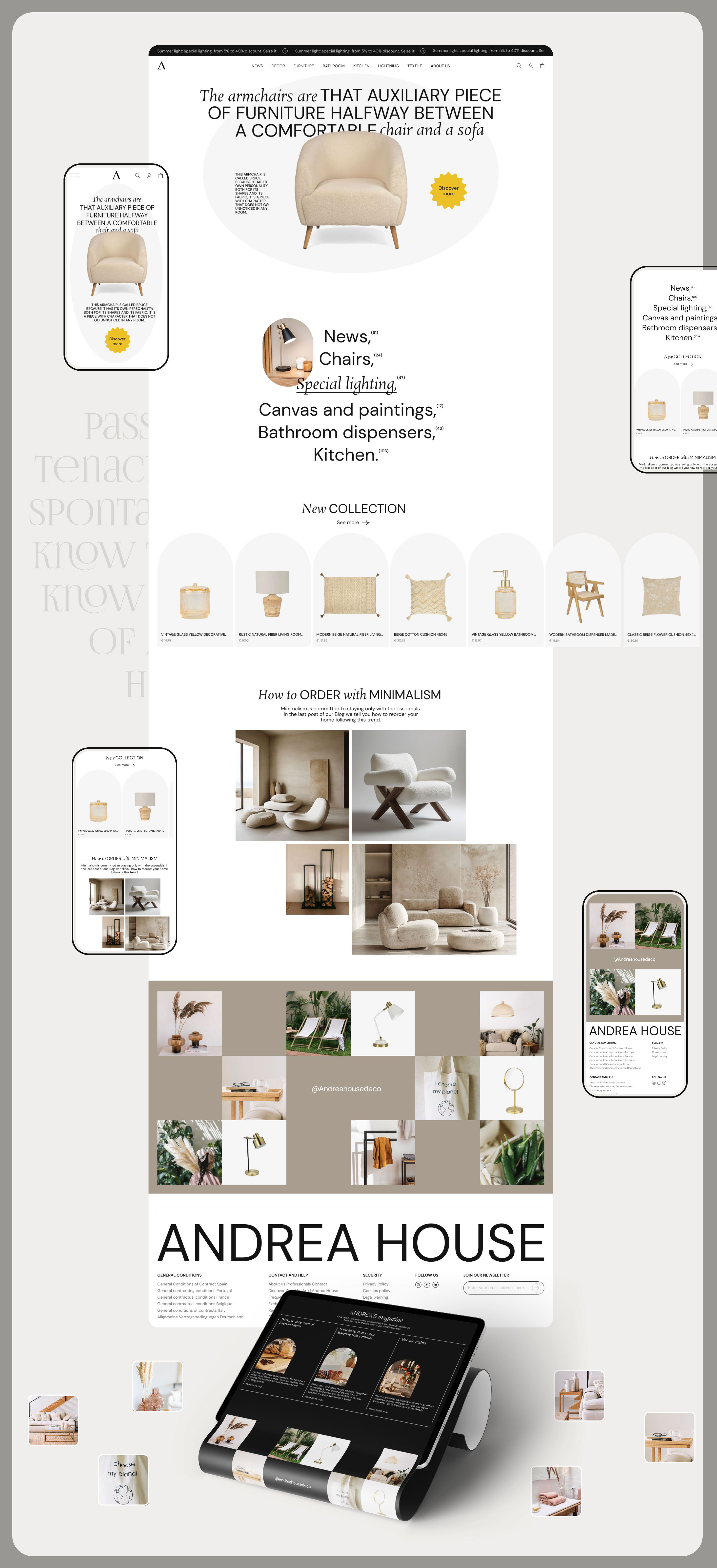 Online Store-Andea House — Изображение №2 — Интерфейсы, Графика на Dprofile
