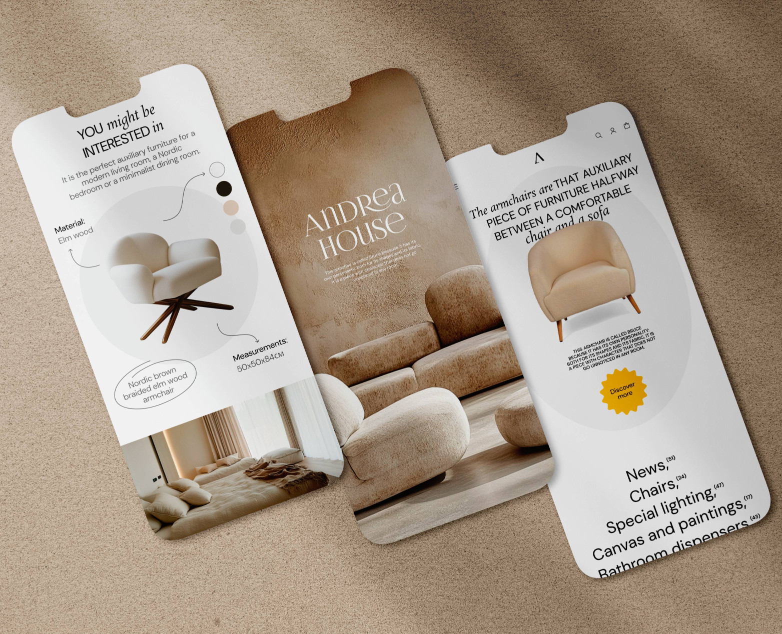 Online Store-Andea House — Интерфейсы, Графика на Dprofile