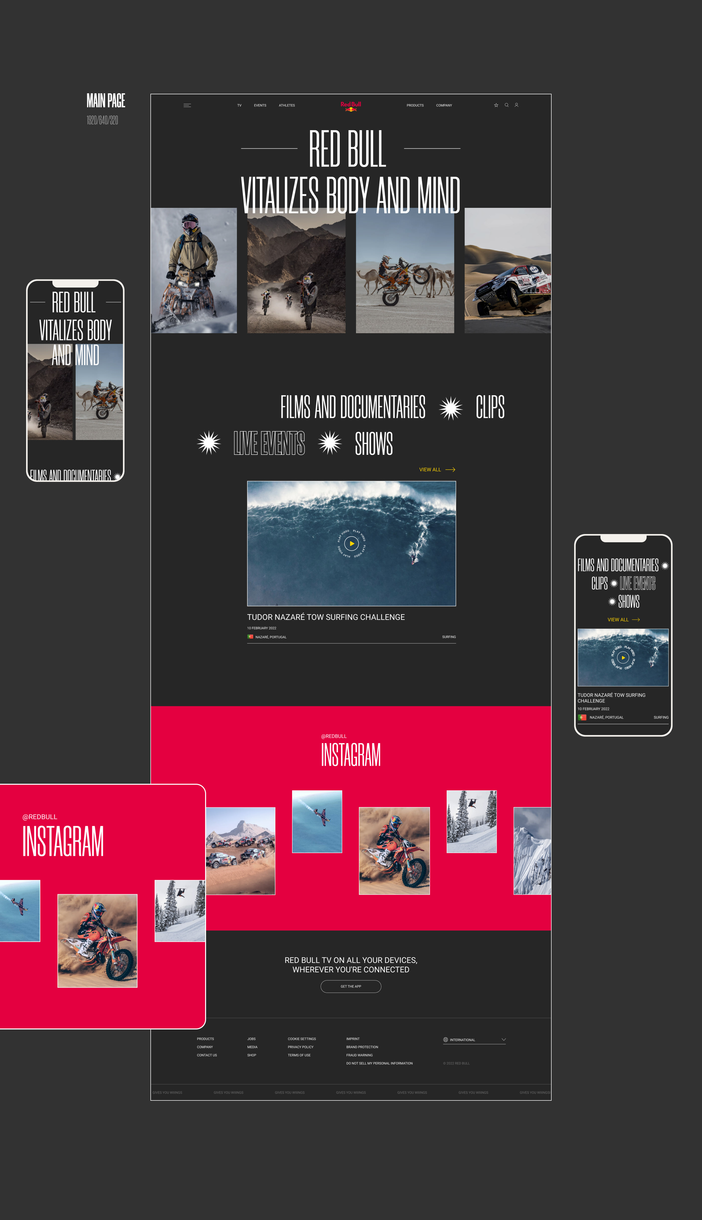 Red Bull-Website Redesign — Изображение №2 — Интерфейсы, Маркетинг на Dprofile