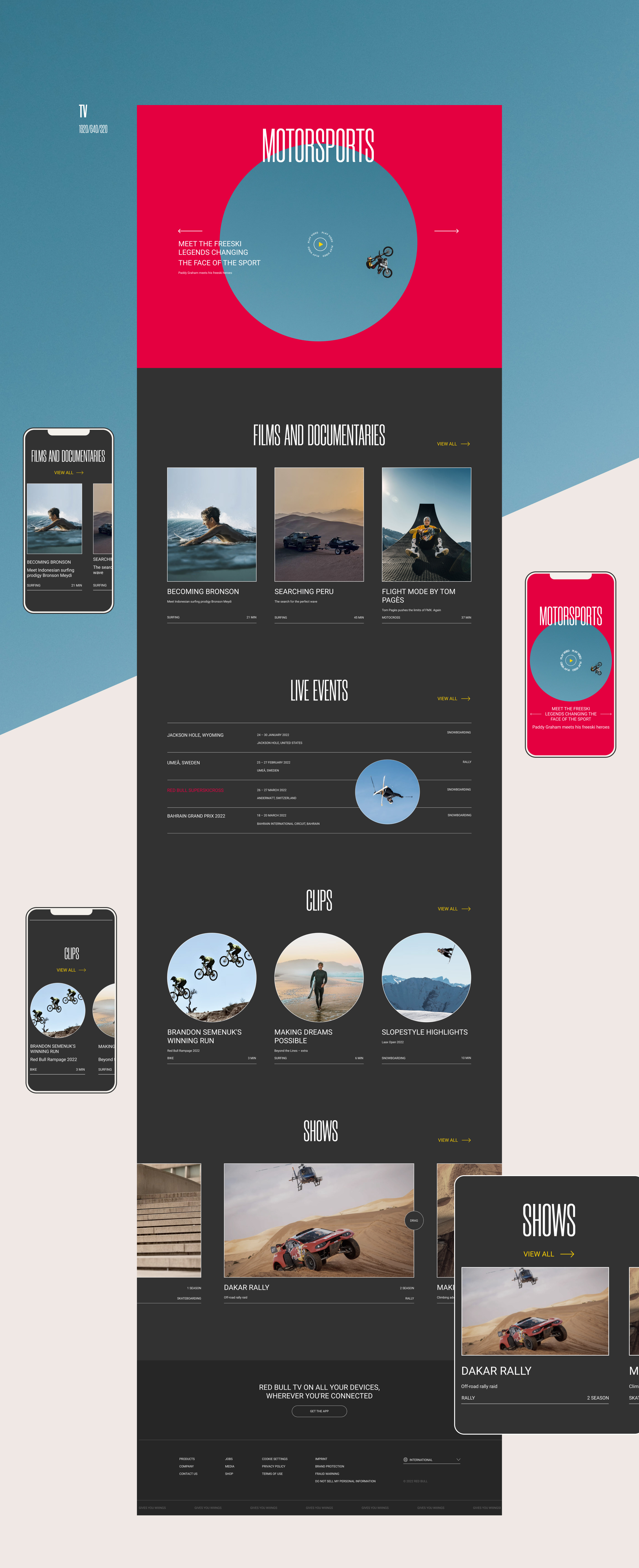 Red Bull-Website Redesign — Изображение №6 — Интерфейсы, Маркетинг на Dprofile