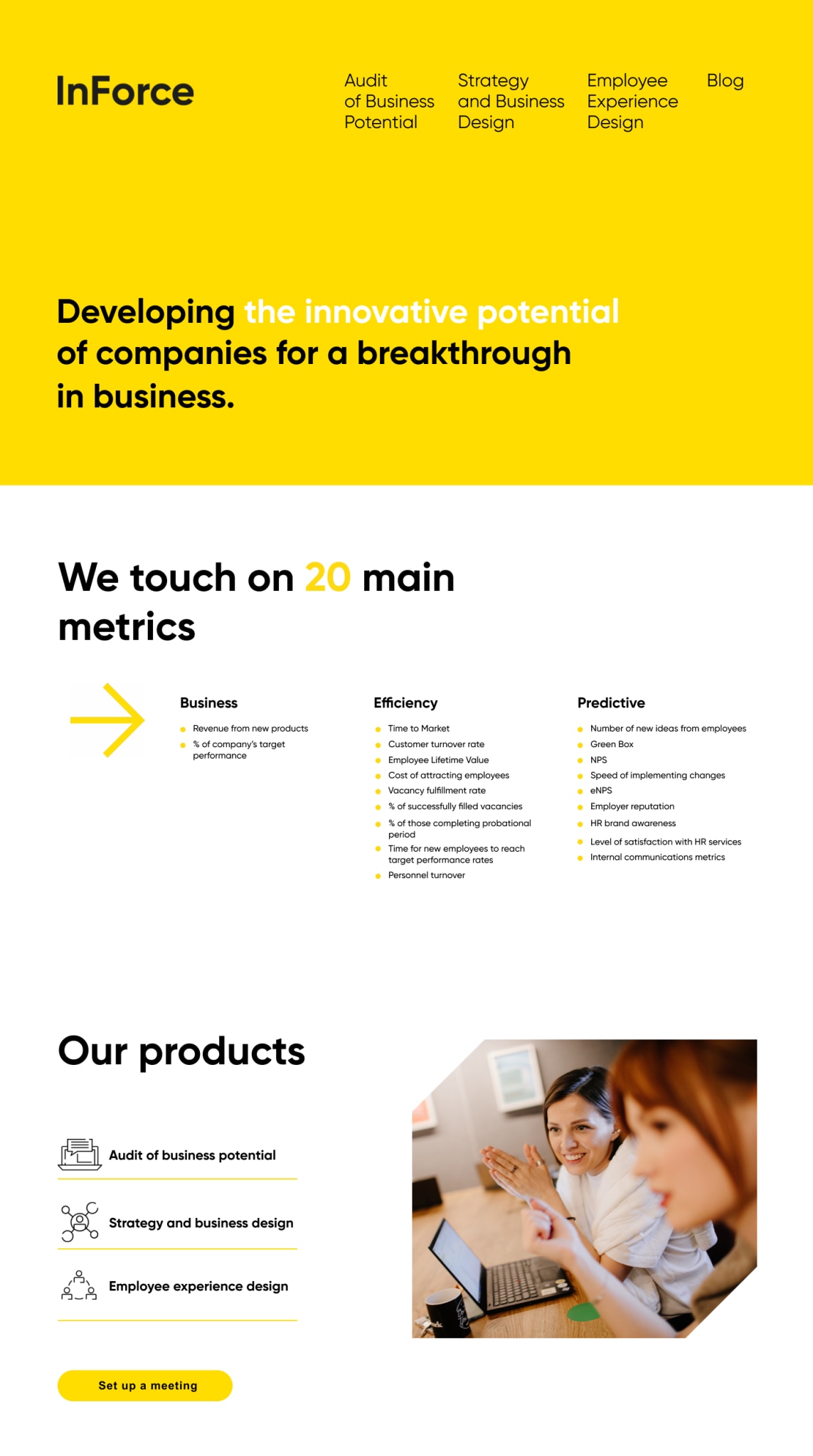 Landing page "In Force" — Изображение №2 — Интерфейсы, Брендинг на Dprofile