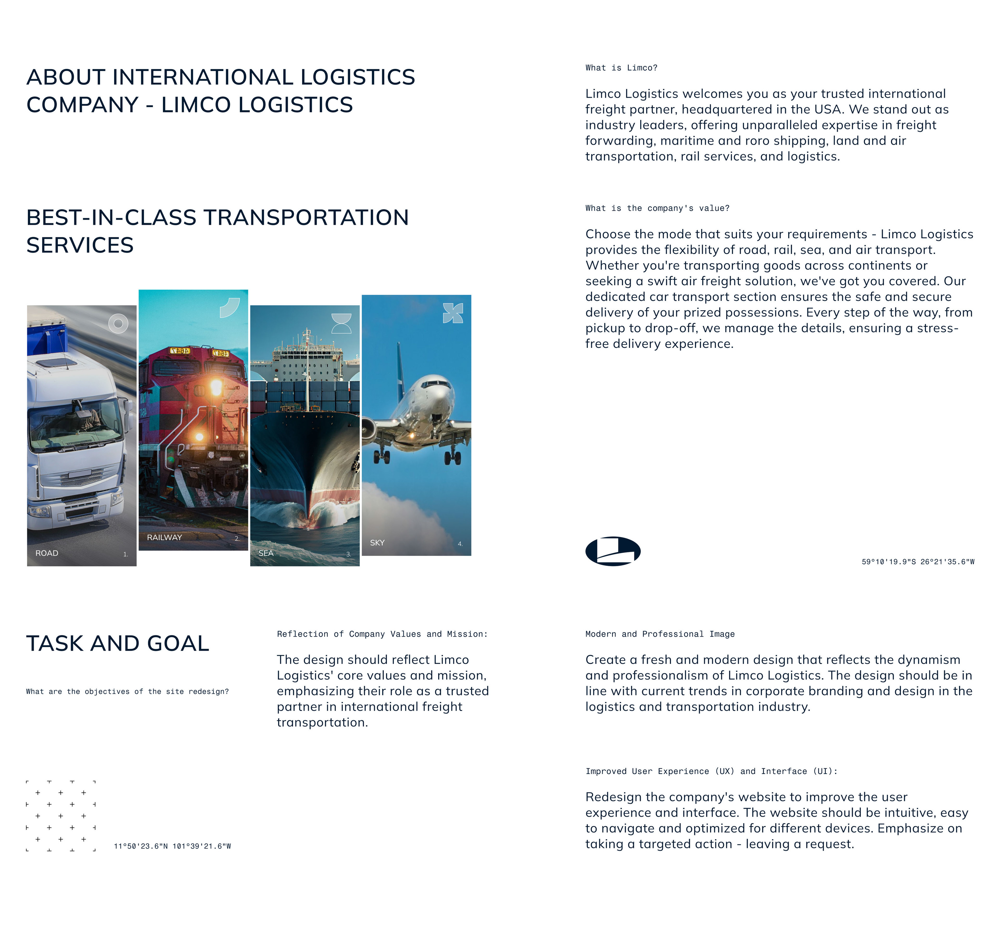 Limco logistics - Website redesign — Изображение №2 — Интерфейсы, Анимация на Dprofile