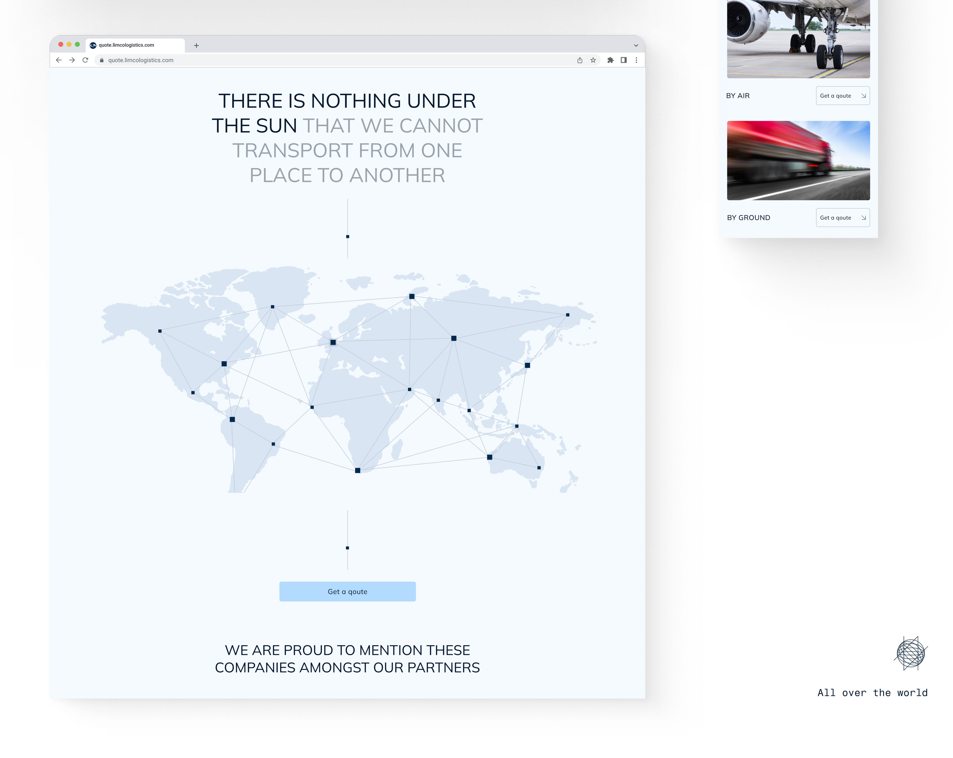 Limco logistics - Website redesign — Изображение №5 — Интерфейсы, Анимация на Dprofile