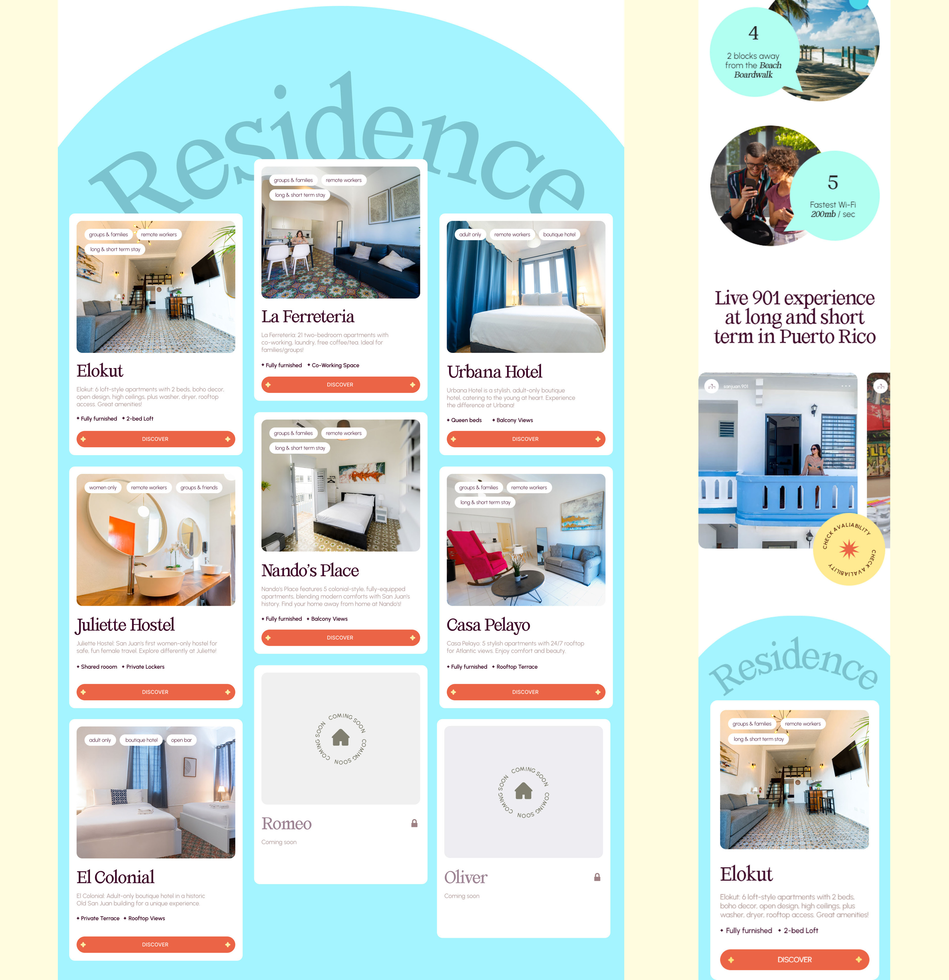 Website multiple hotels San Juan 901 in Puerto Rico — Изображение №7 — Интерфейсы, Анимация на Dprofile