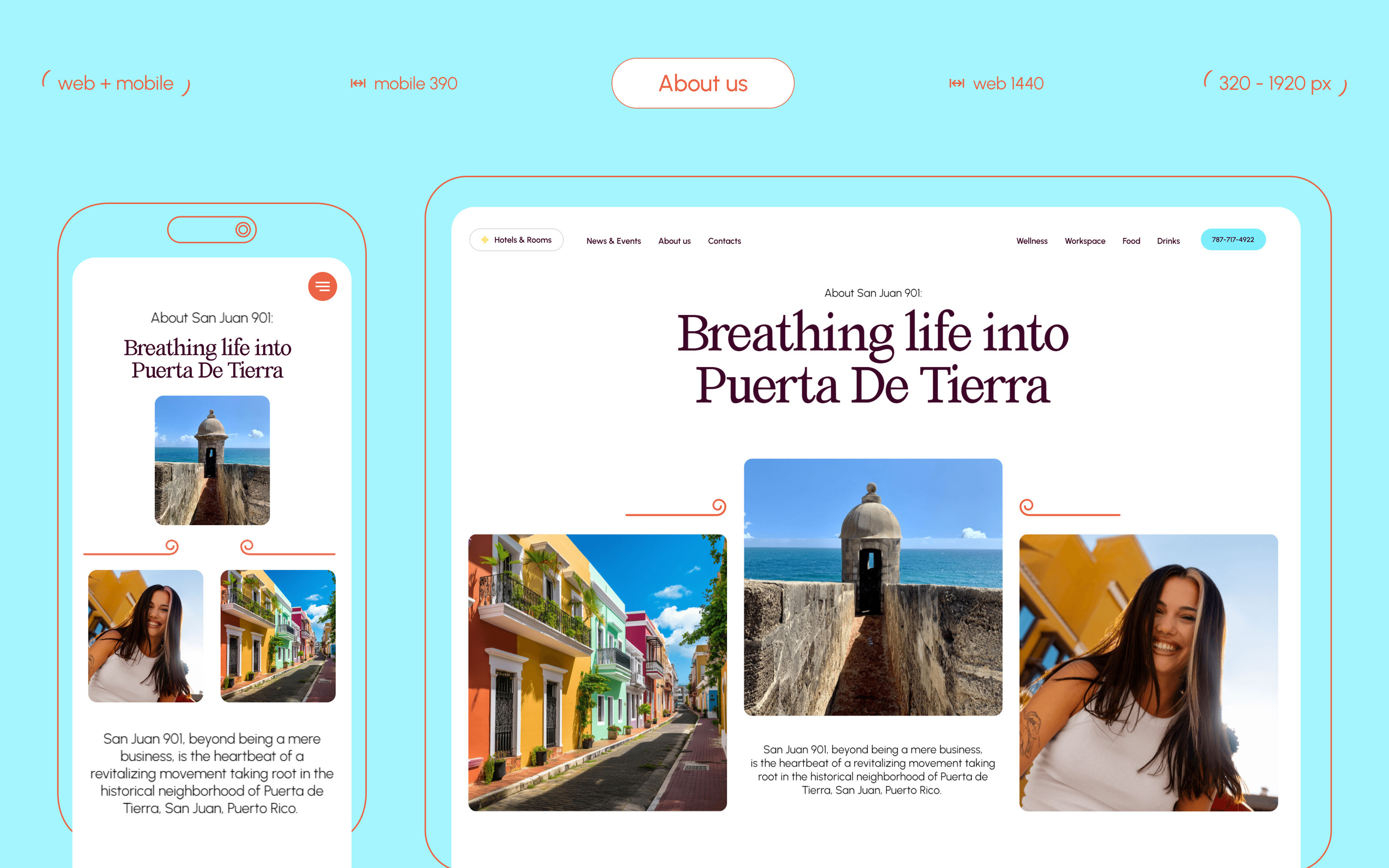 Website multiple hotels San Juan 901 in Puerto Rico — Изображение №9 — Интерфейсы, Анимация на Dprofile