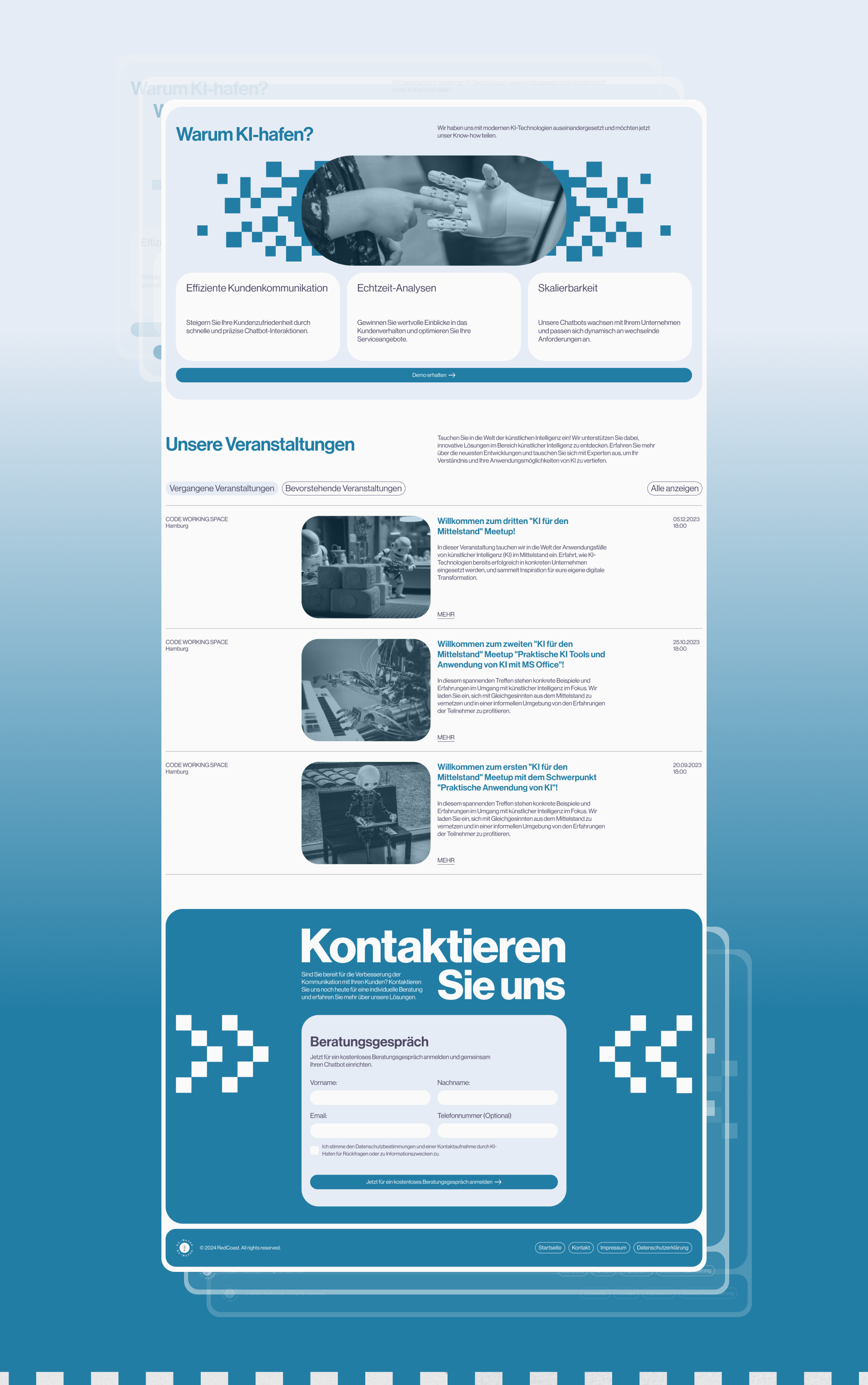 KI-Hafen / Landing Page — Изображение №5 — Интерфейсы на Dprofile