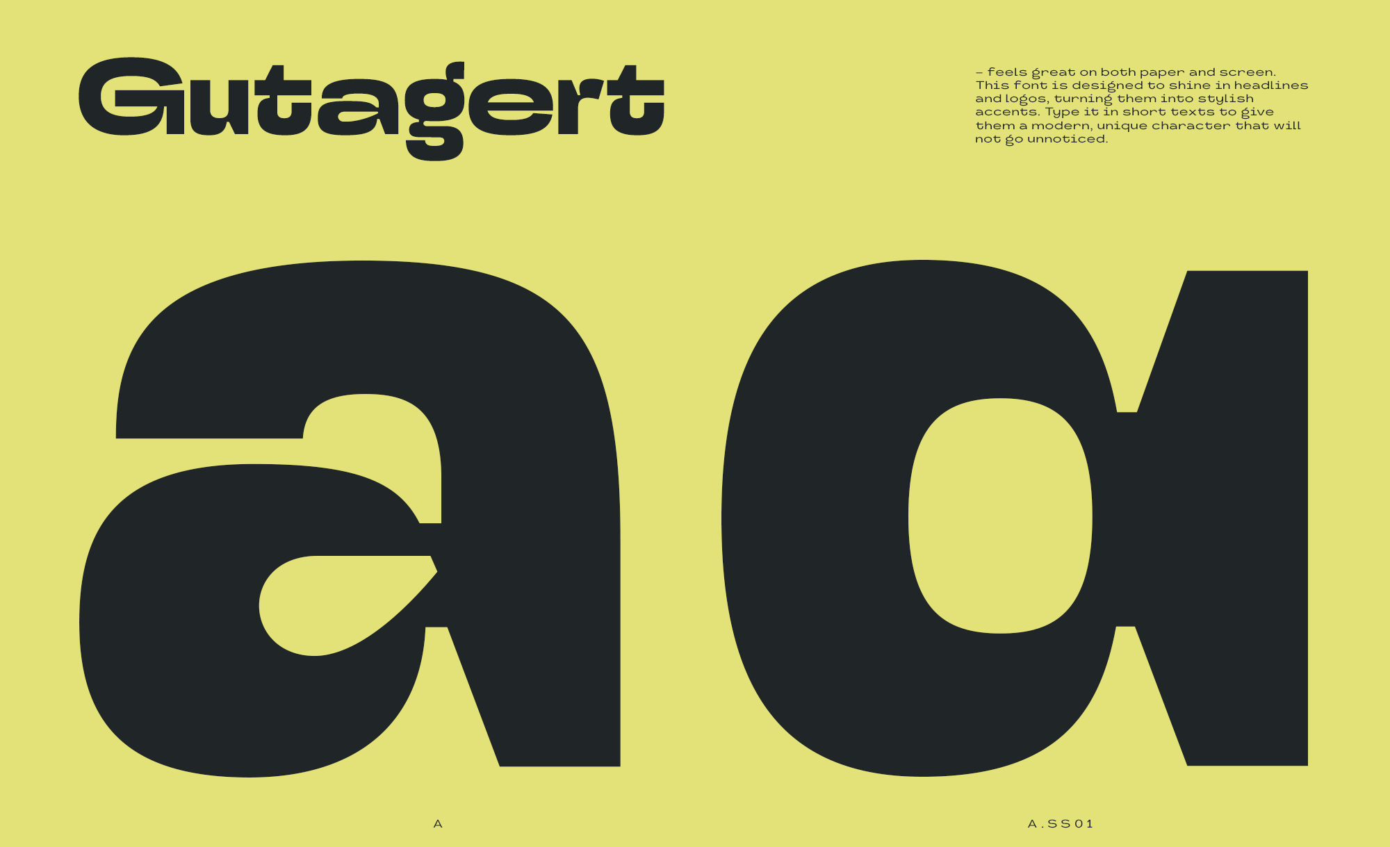 Шрифт Gutagert — Изображение №4 — Брендинг, Графика на Dprofile