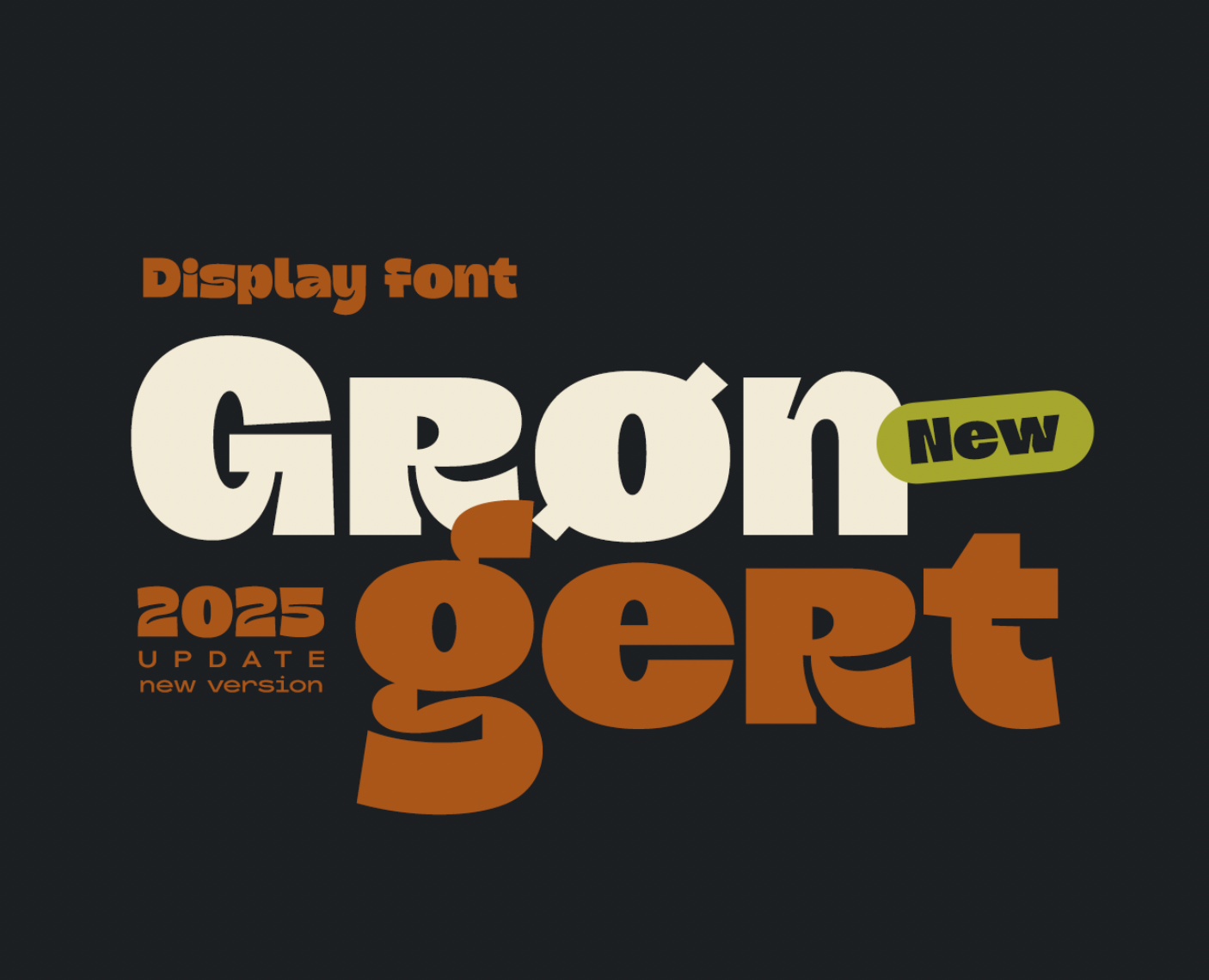 Шрифт Grongert — Брендинг, Графика на Dprofile