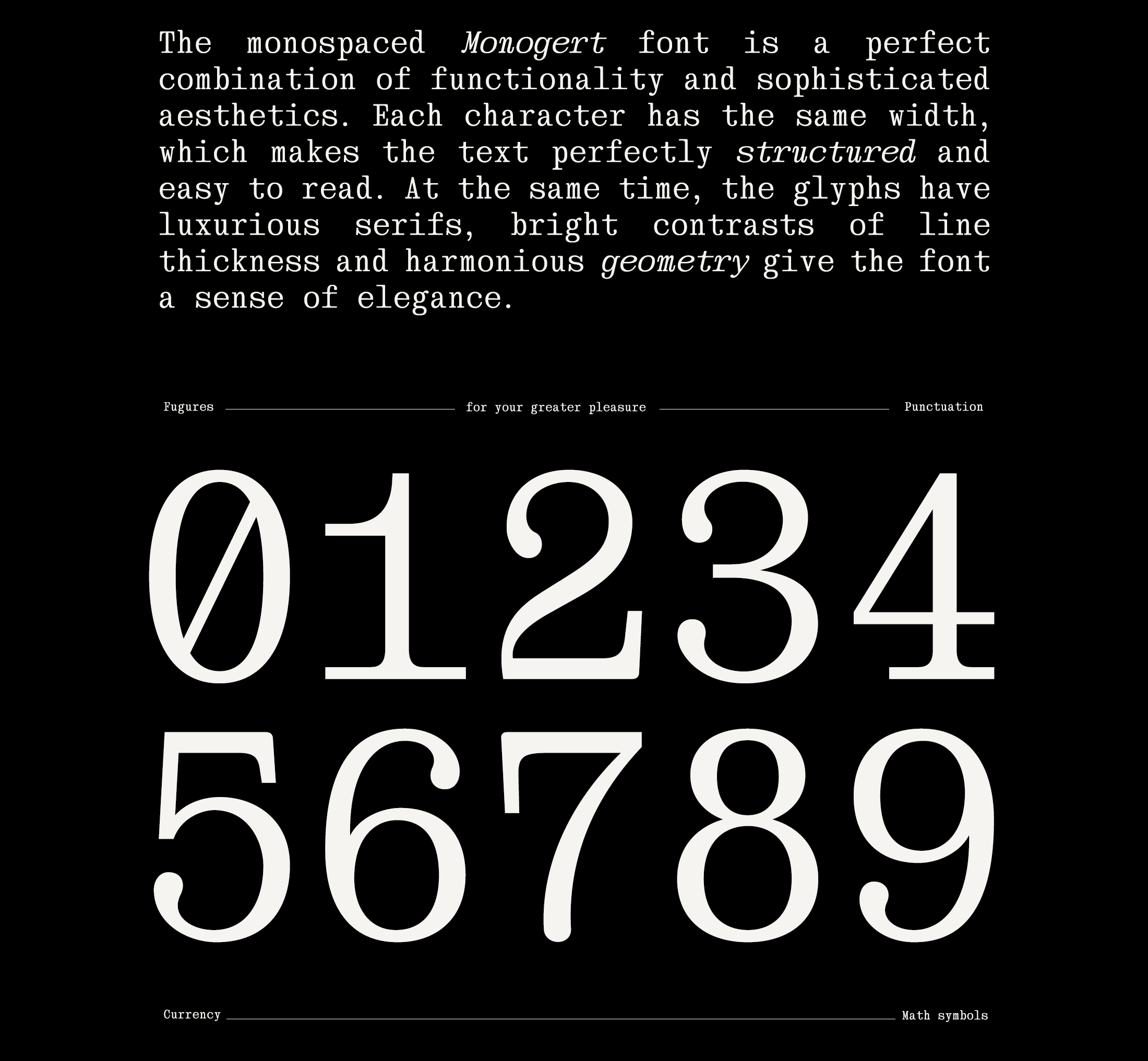 Шрифт Monogert — Изображение №5 — Графика на Dprofile