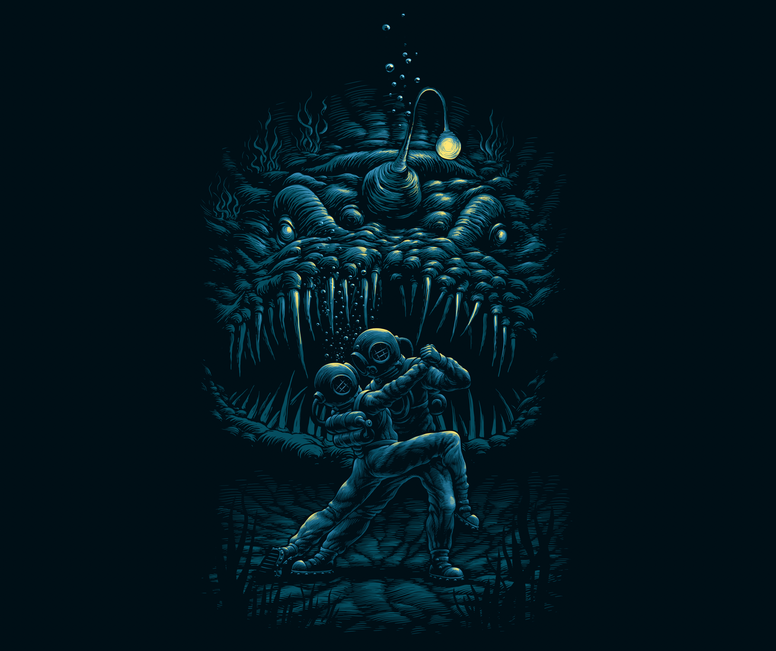 Under water — Изображение №2 — Иллюстрация на Dprofile