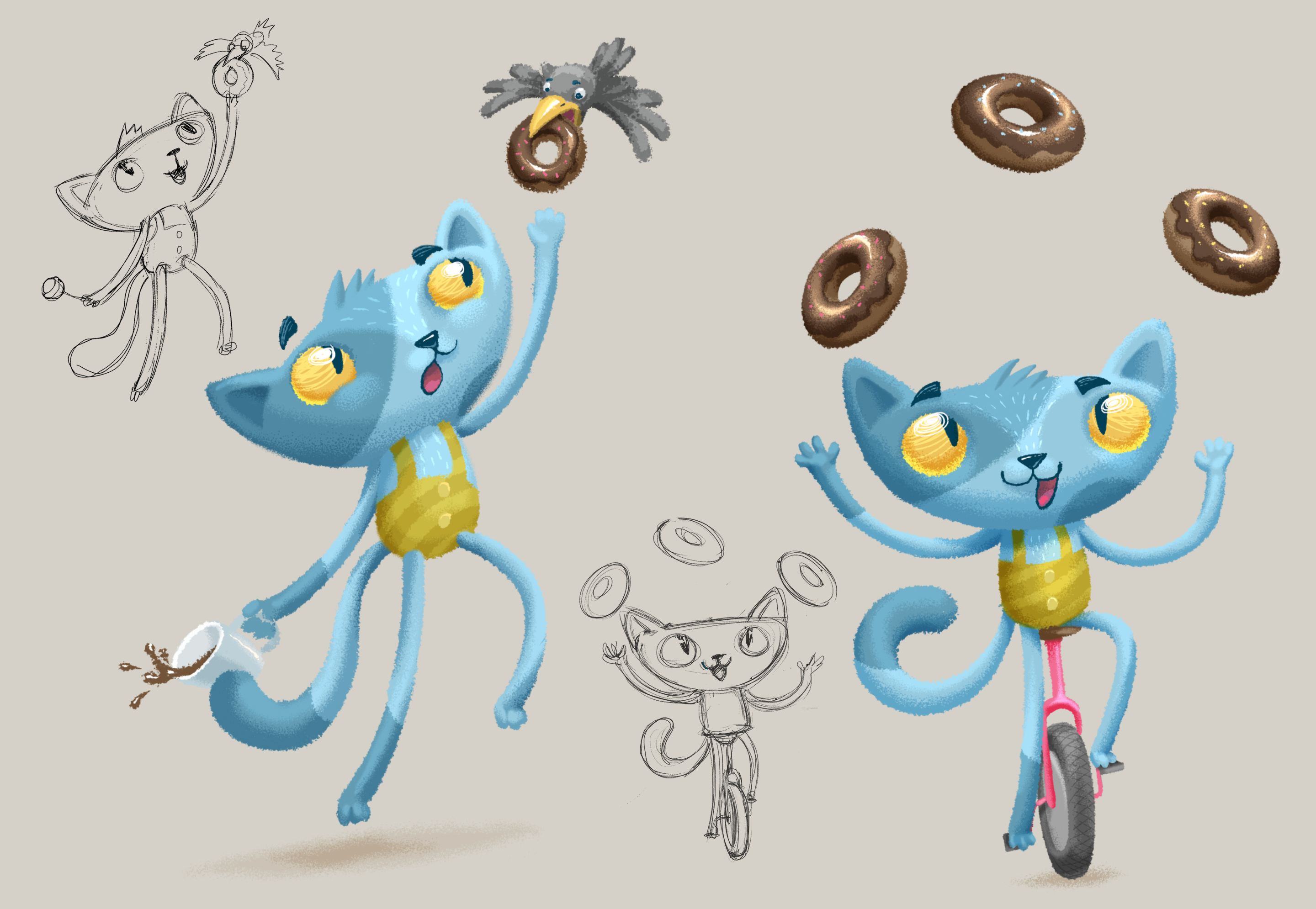 Cat&Donuts — Изображение №12 — Иллюстрация на Dprofile