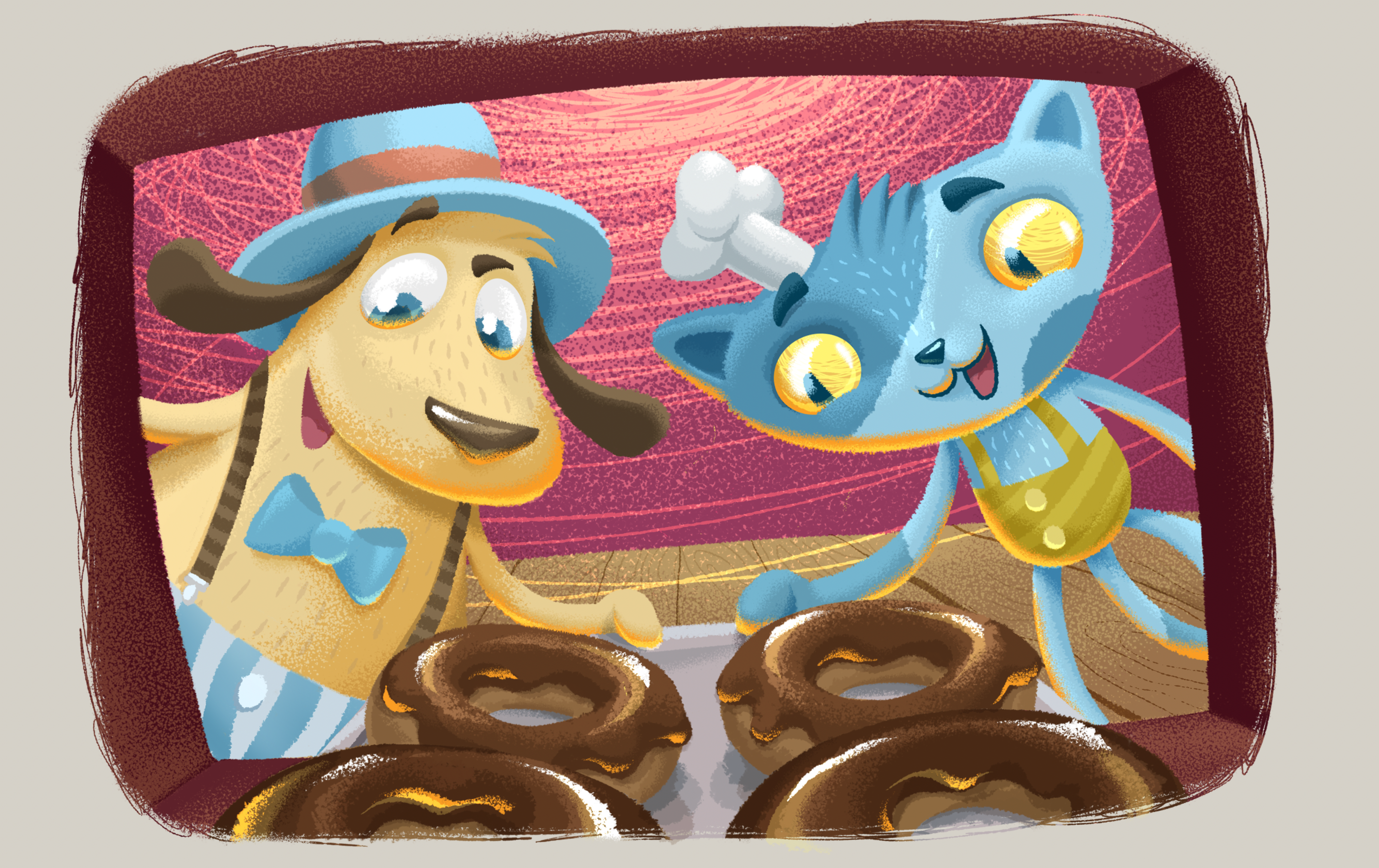 Cat&Donuts — Изображение №13 — Иллюстрация на Dprofile