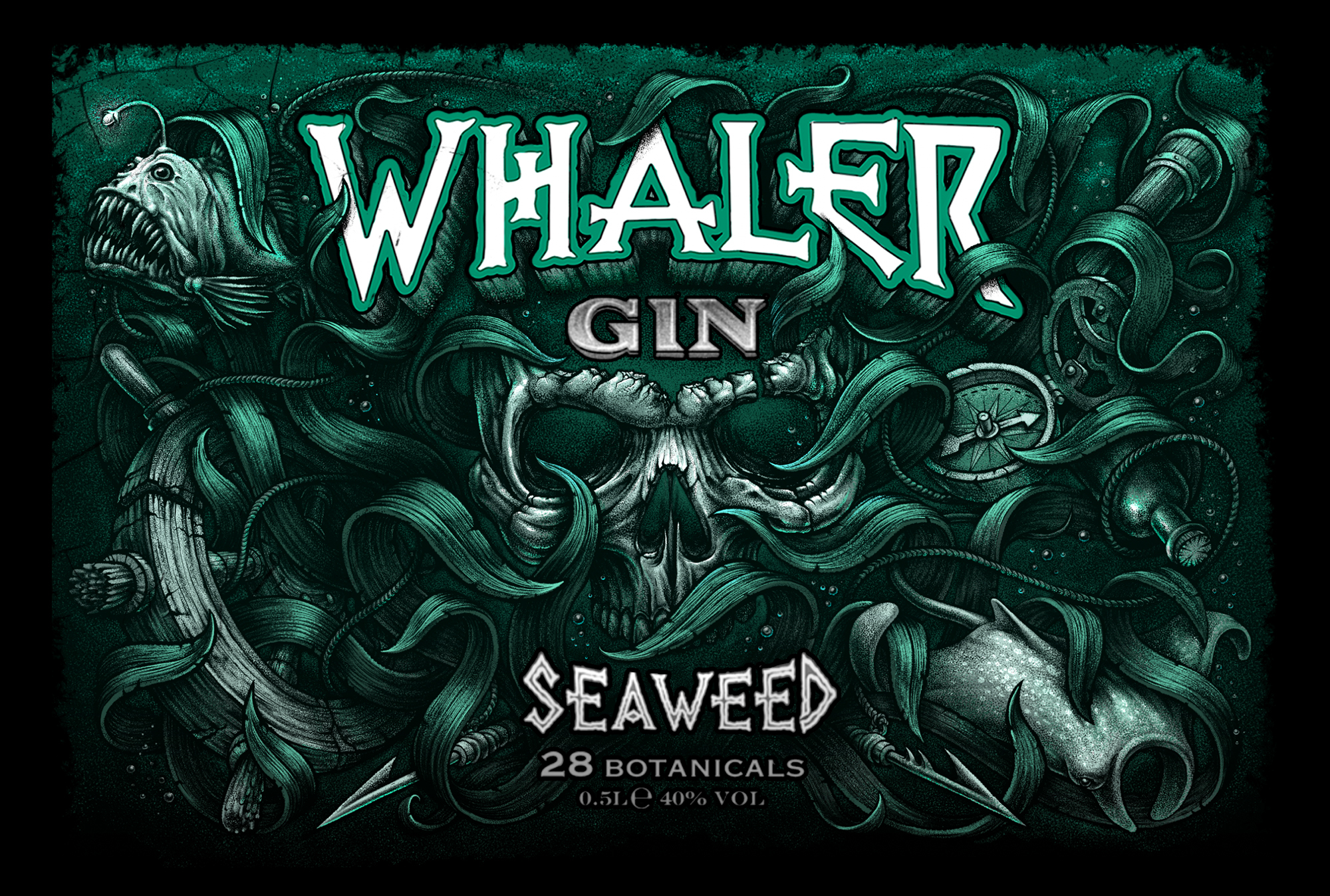 Whaler Gin - Label — Изображение №11 — Брендинг, Иллюстрация на Dprofile