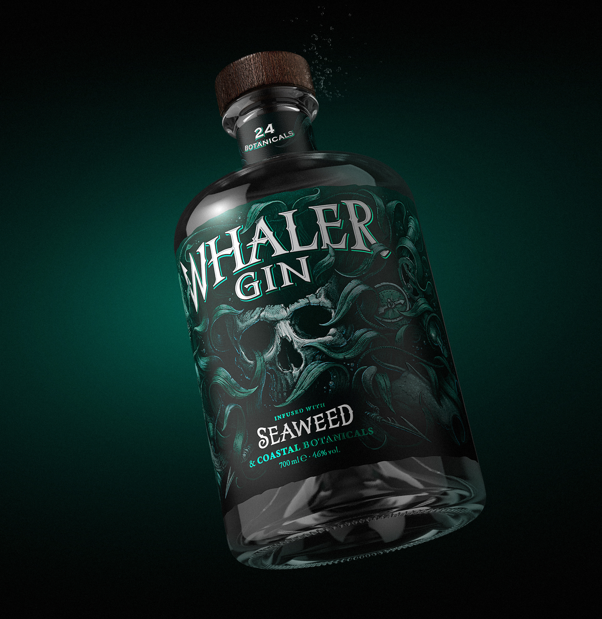 Whaler Gin - Label — Изображение №2 — Брендинг, Иллюстрация на Dprofile