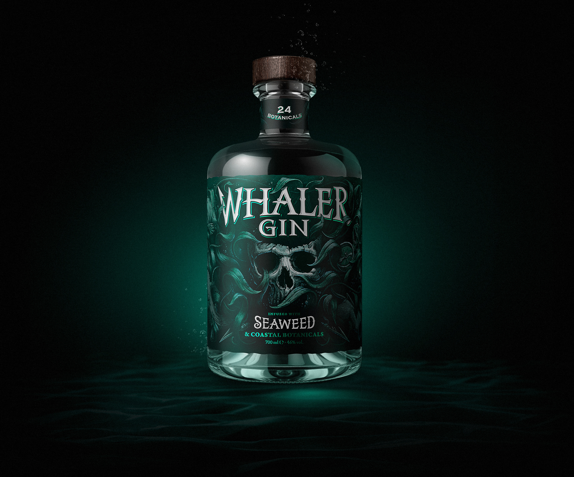 Whaler Gin - Label — Изображение №4 — Брендинг, Иллюстрация на Dprofile