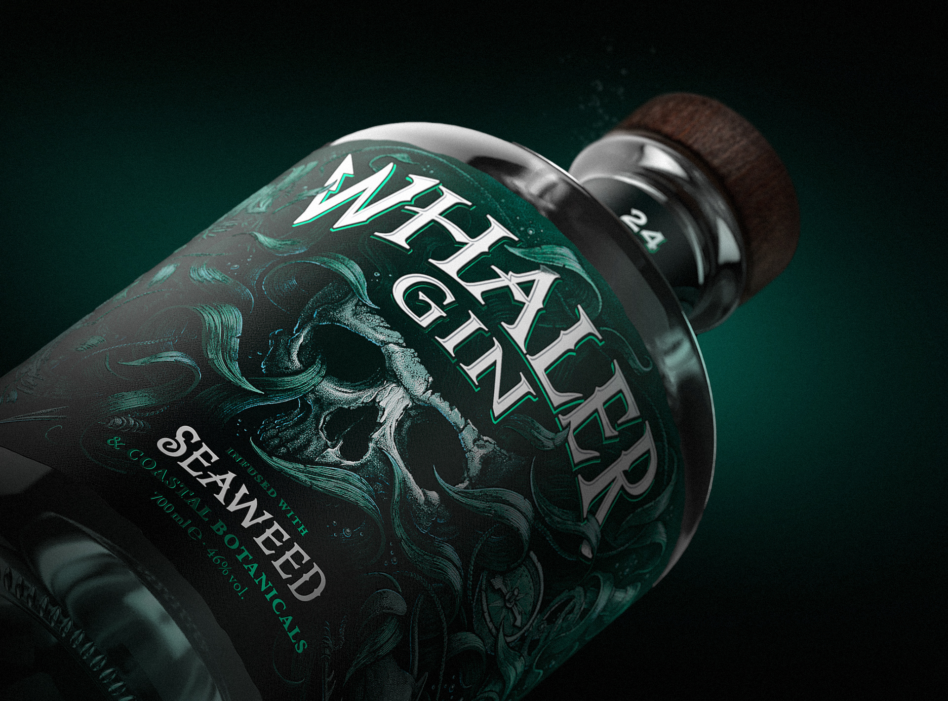 Whaler Gin - Label — Изображение №5 — Брендинг, Иллюстрация на Dprofile