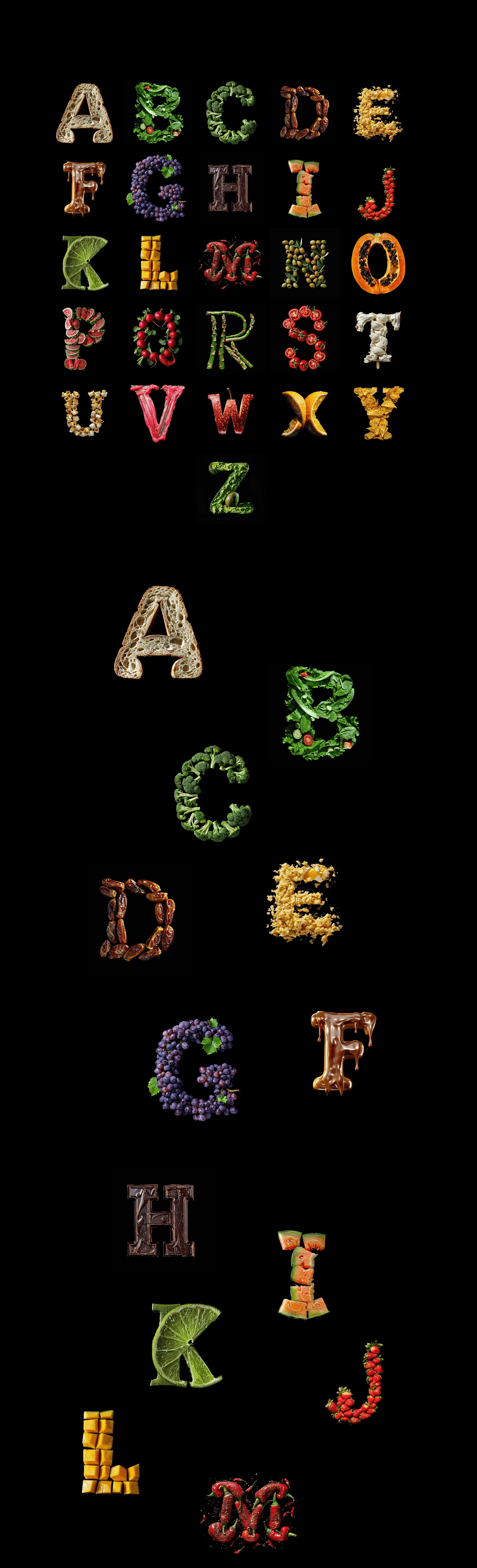 Food font — Изображение №1 — Интерфейсы, Графика на Dprofile