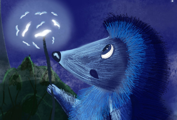 Иллюстрация и леттеринг обложки для книги "Ежик в тумане" — Изображение №7 — Иллюстрация, Графика на Dprofile