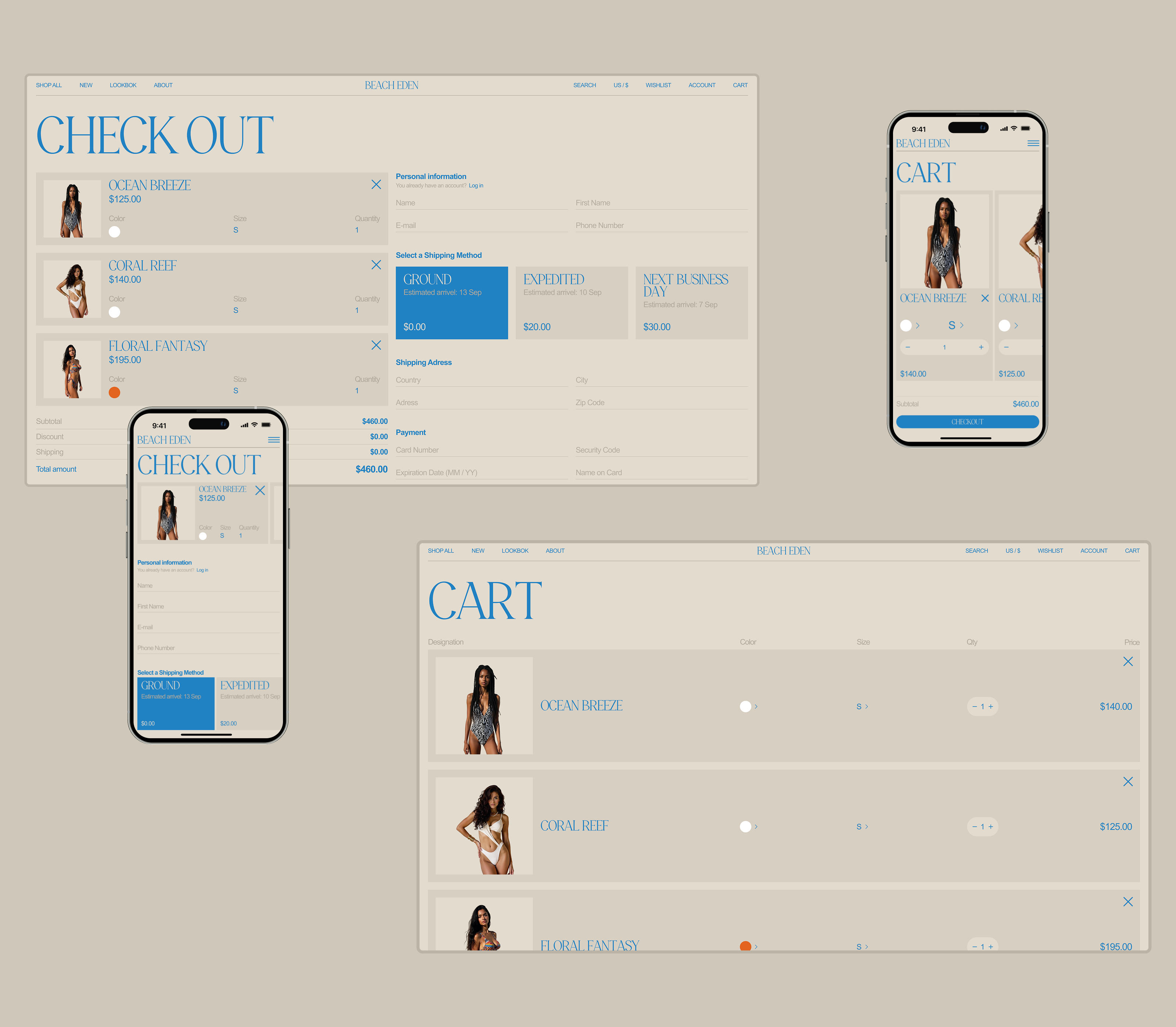 Beach Eden - Web design — Изображение №10 — Интерфейсы, Анимация на Dprofile