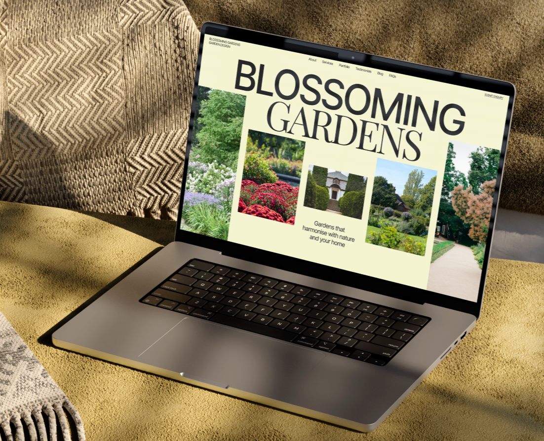 BLOSSOMING GARDENS | LANDING PAGE — Интерфейсы, Анимация на Dprofile
