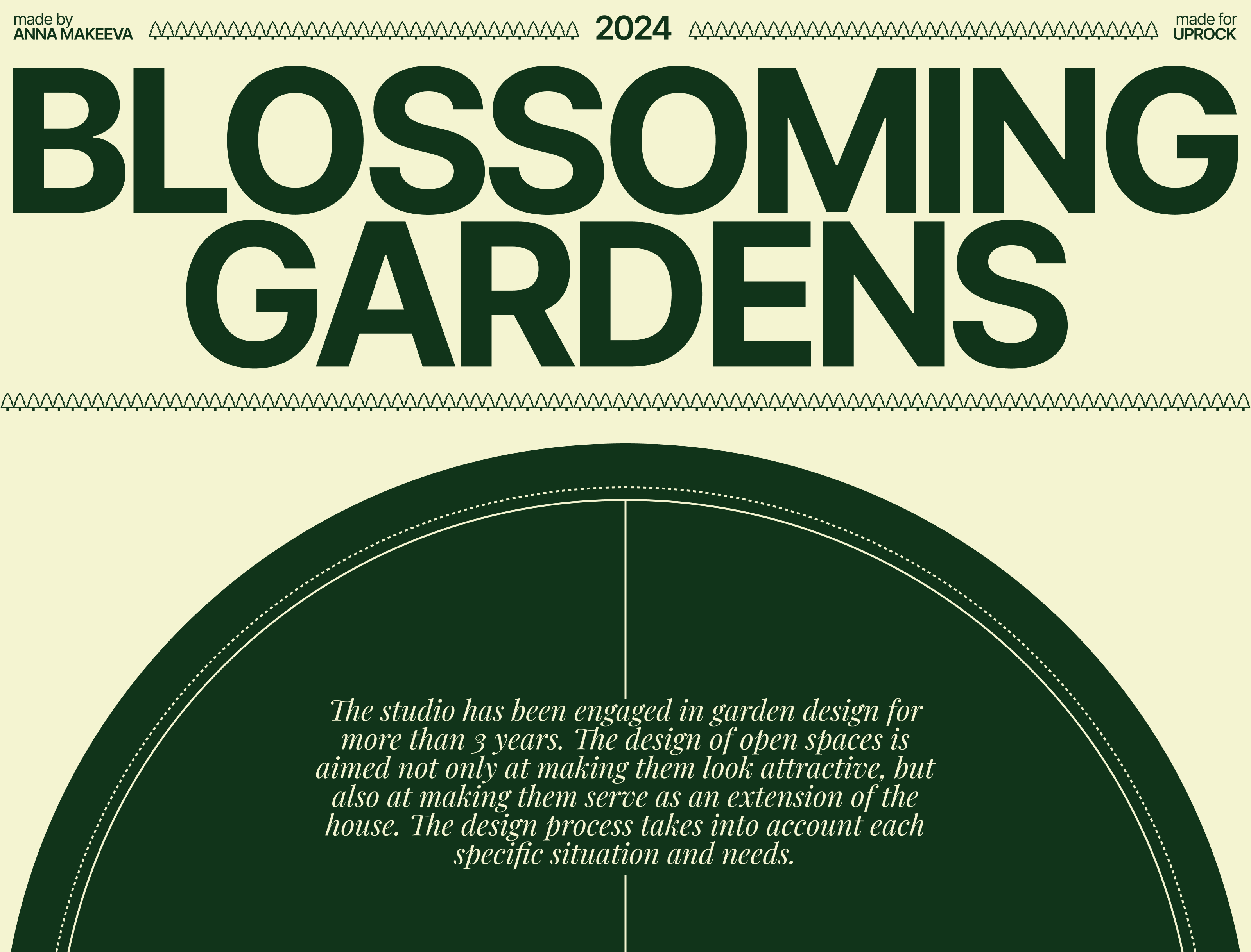 BLOSSOMING GARDENS | LANDING PAGE — Изображение №1 — Интерфейсы, Анимация на Dprofile