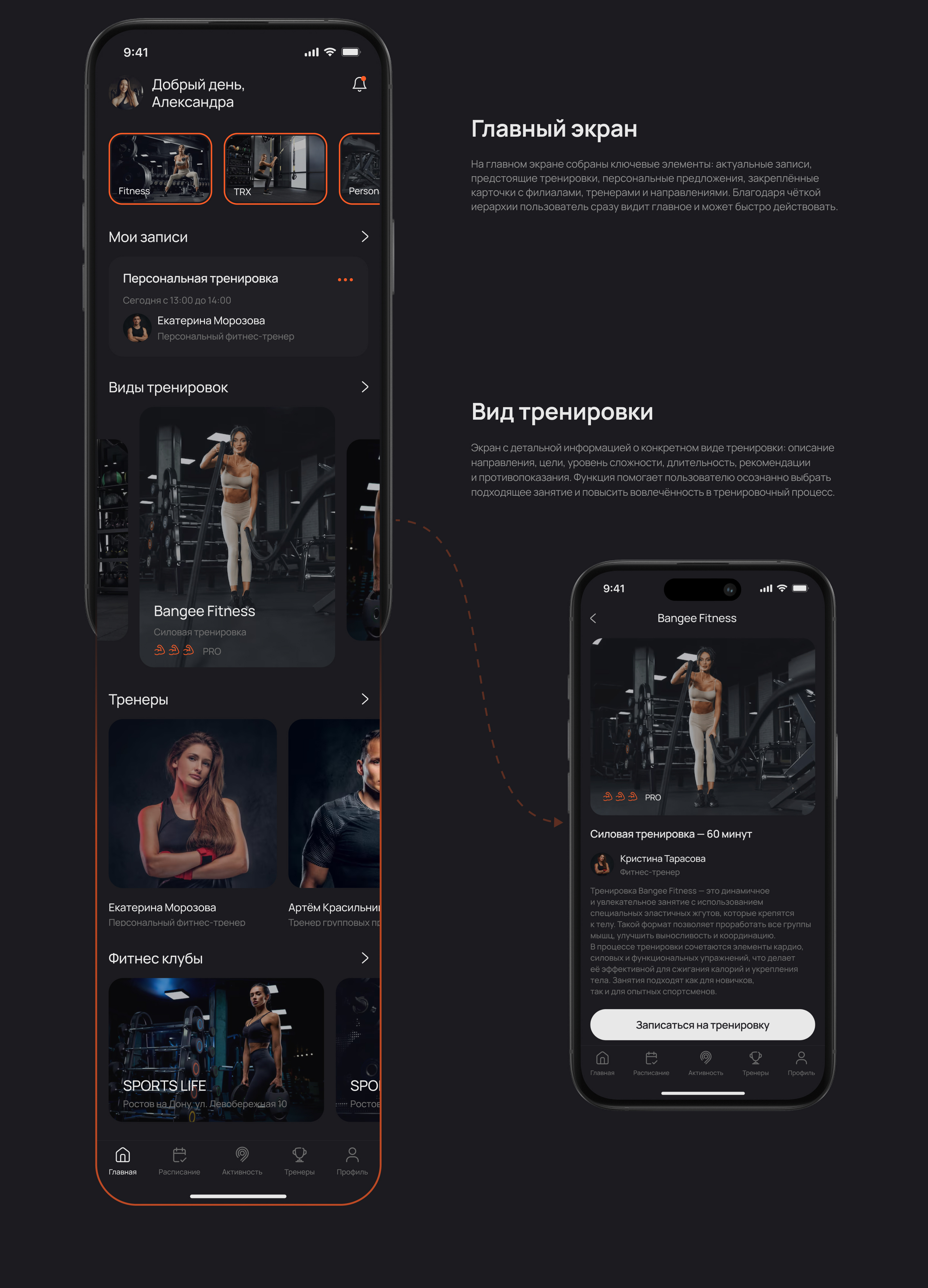 Fitness club app — Изображение №8 — Интерфейсы на Dprofile