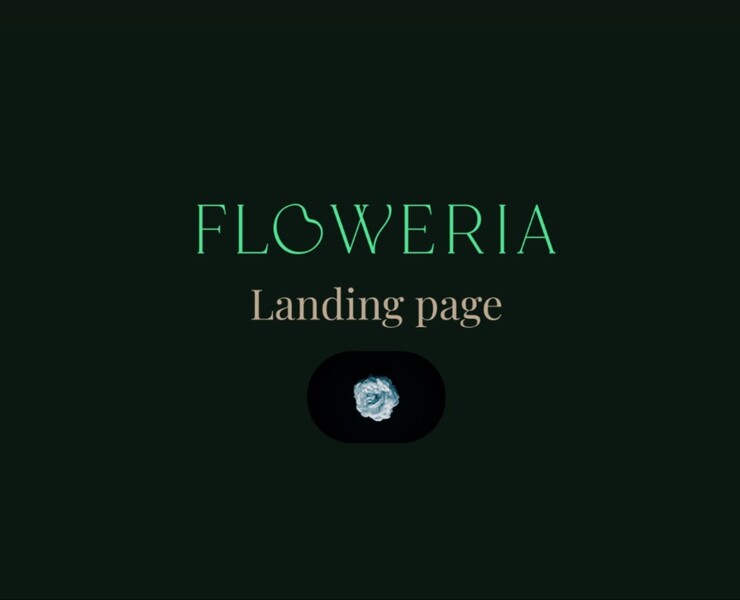 Floweria|Landing page for flower shop . Лендинг для флориста — Интерфейсы на Dprofile