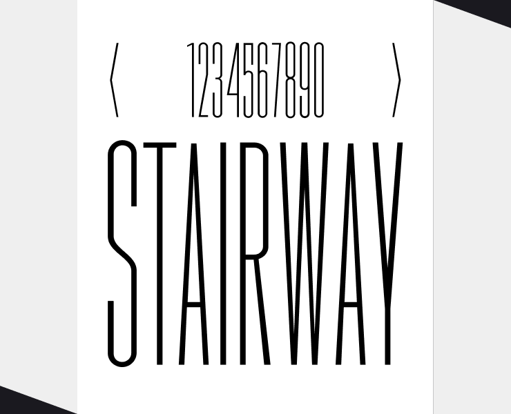 STAIRWAY (font) — Графика на Dprofile
