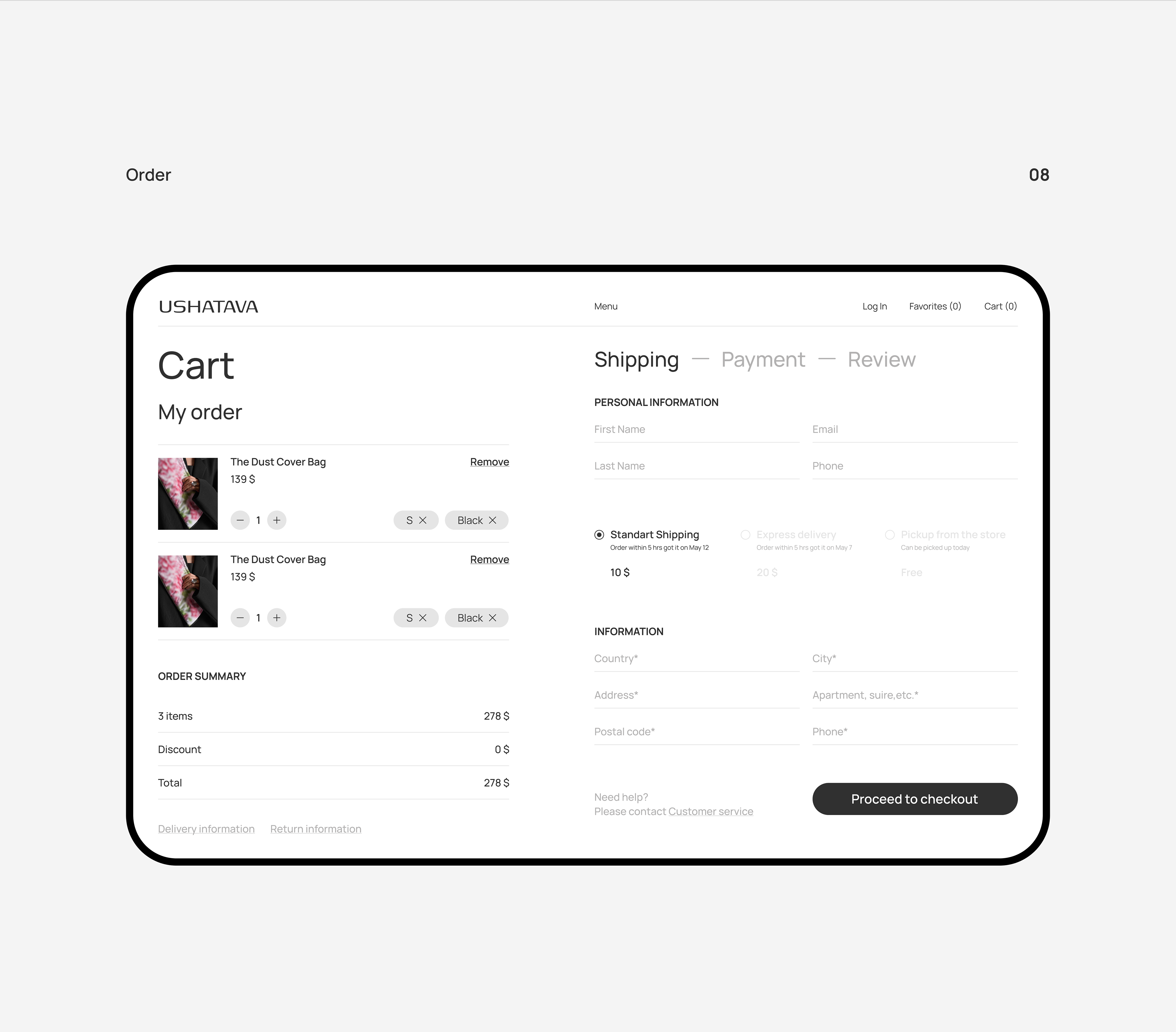 Fashion Online Store — Изображение №7 — Интерфейсы на Dprofile