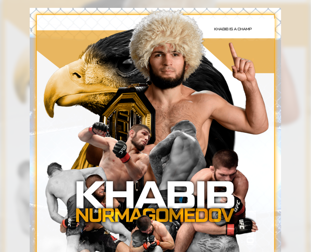 UFC POSTER | СПОРТИВНЫЙ ПОСТЕР — Графика, Маркетинг на Dprofile
