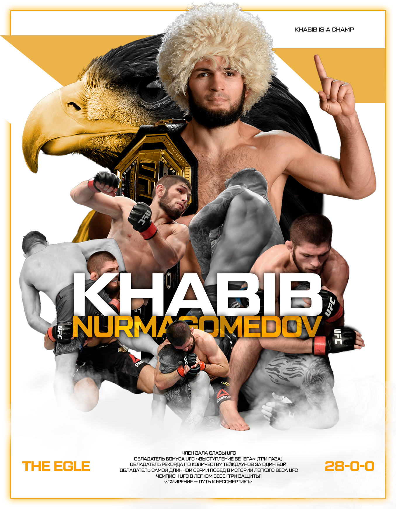 UFC POSTER | СПОРТИВНЫЙ ПОСТЕР — Изображение №1 — Графика, Маркетинг на Dprofile