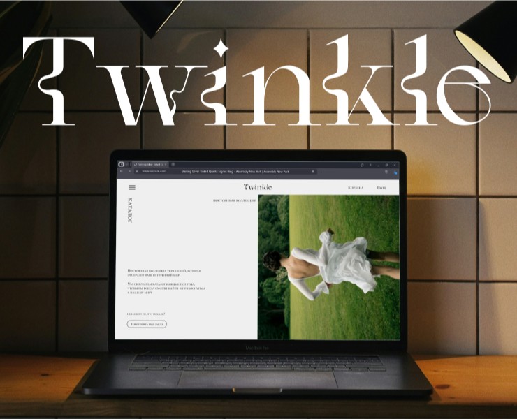 Twinkle | Интернет-магазин украшений — Интерфейсы, Брендинг на Dprofile