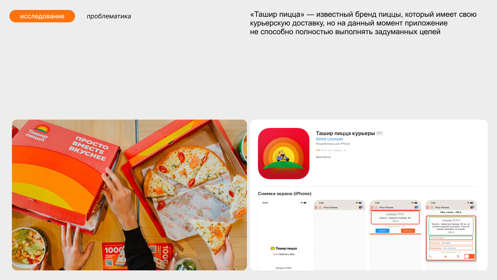 Ташир Пицца | Мобильное приложение для курьеров — Изображение №2 — Интерфейсы на Dprofile