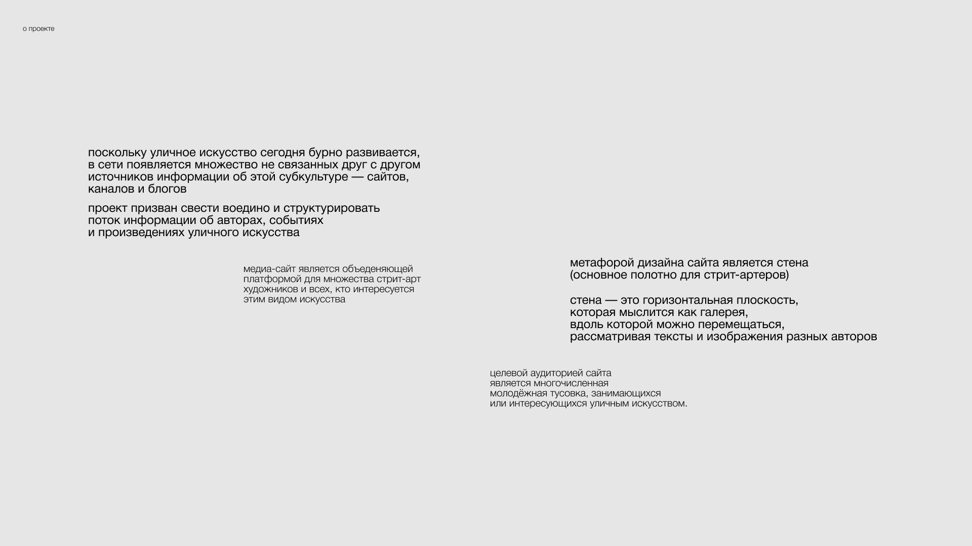 Разработка медиа-сайта по стрит арту l BACK — Изображение №2 — Интерфейсы, Брендинг на Dprofile