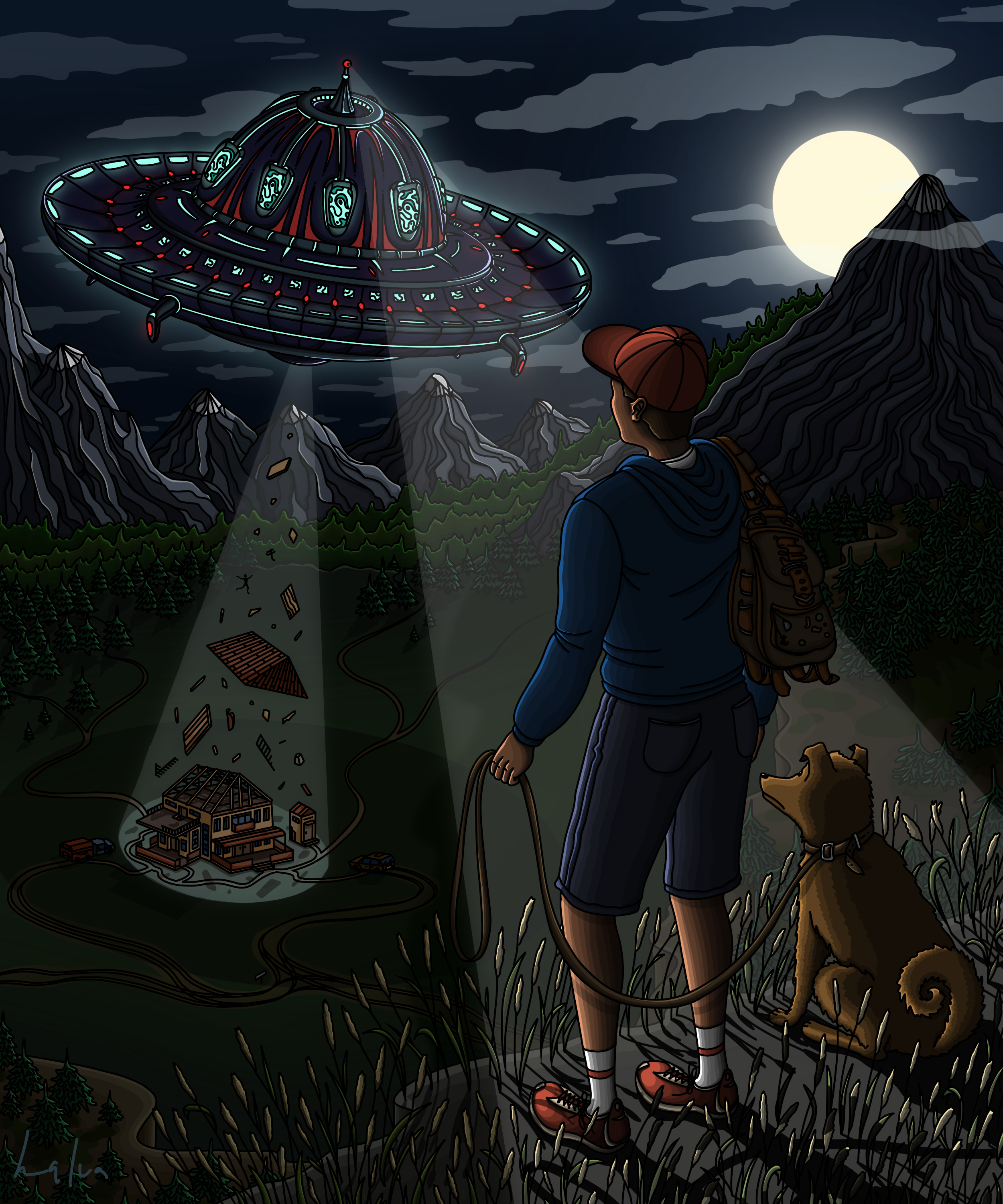 НЛО — Изображение №1 — Иллюстрация, Графика на Dprofile