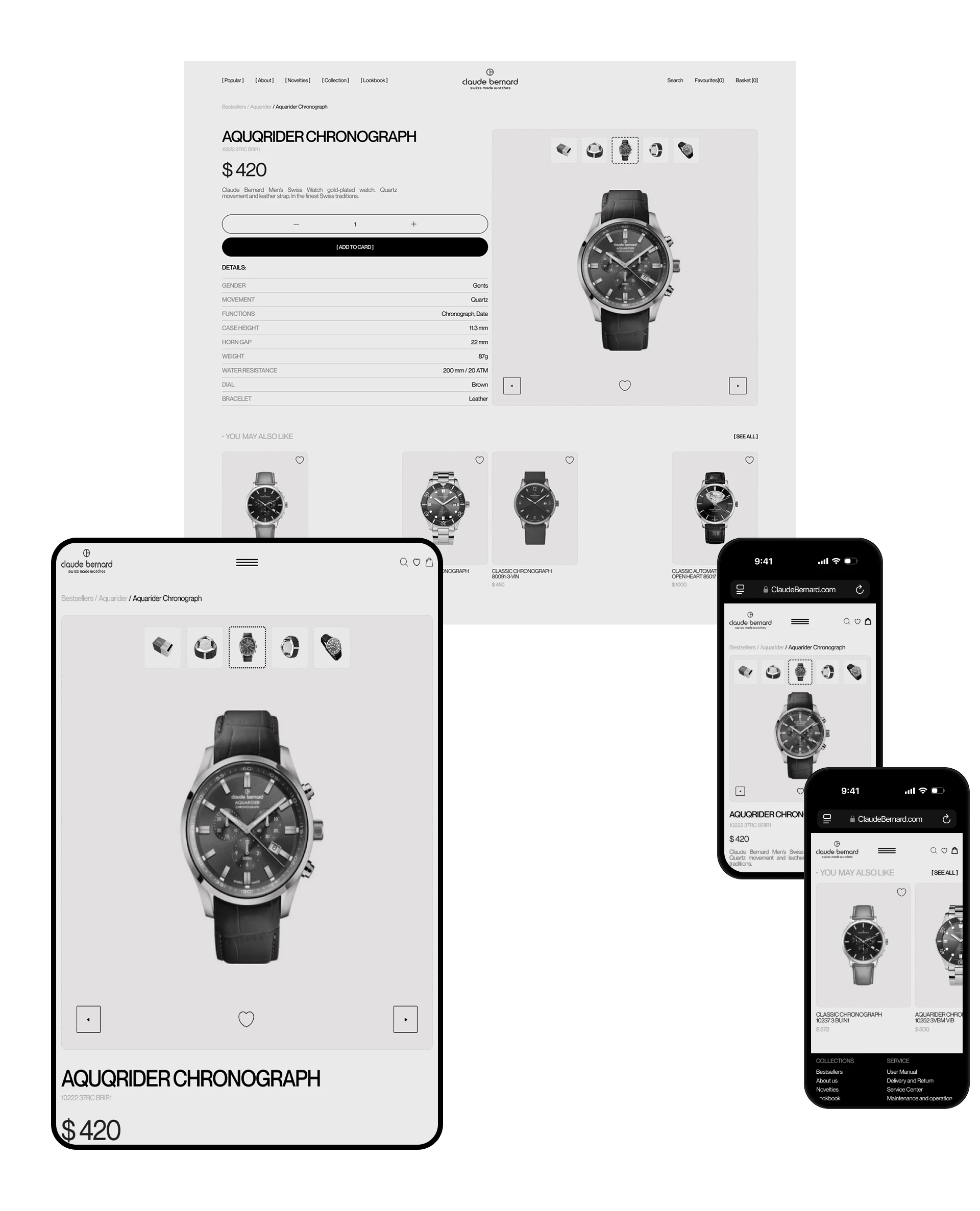 Claude Bernard | E-commerce — Изображение №9 — Интерфейсы на Dprofile